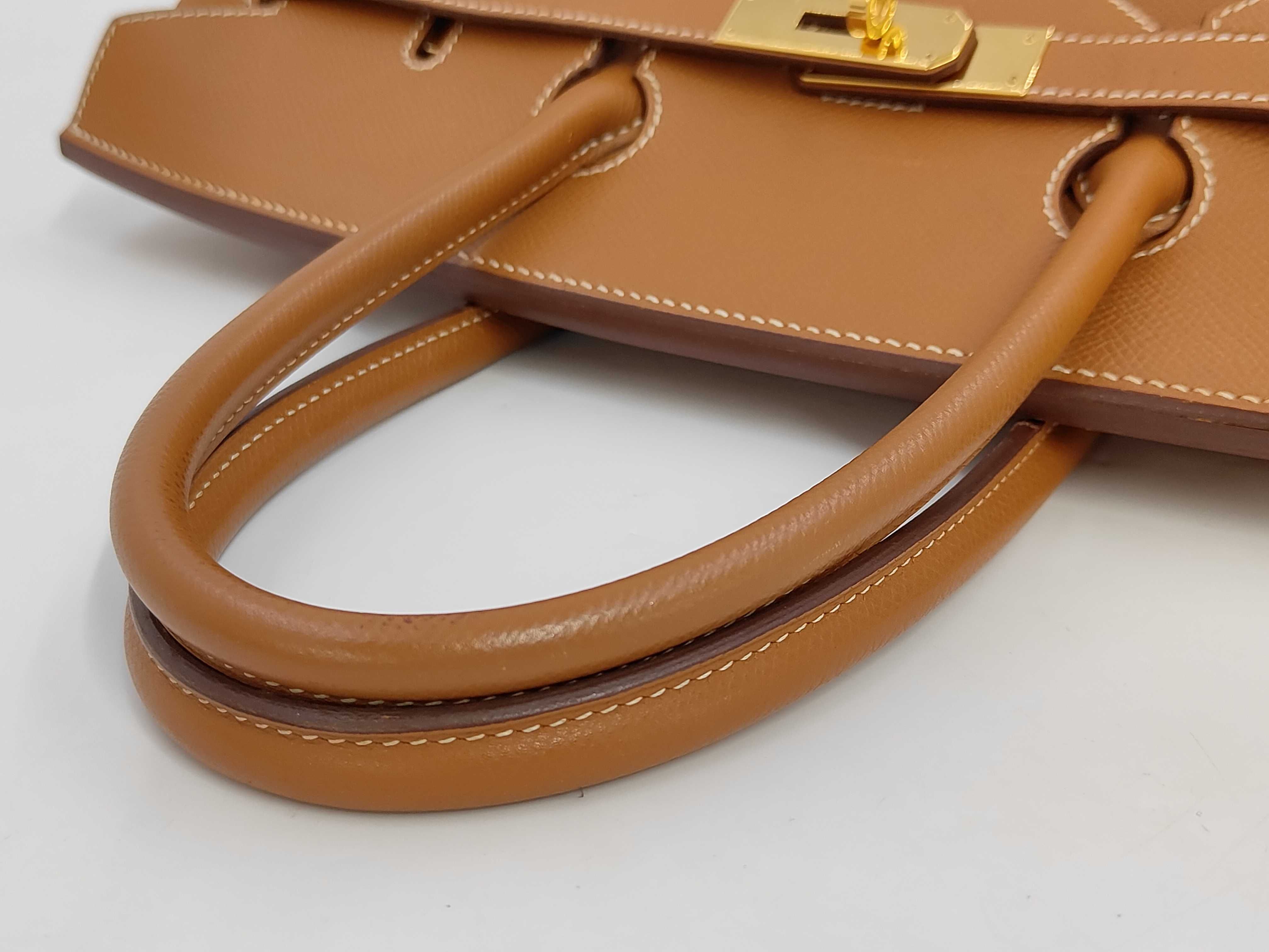 Birkin 35 Epsom Gold J Stamp GP Hardware Handbag — view 3