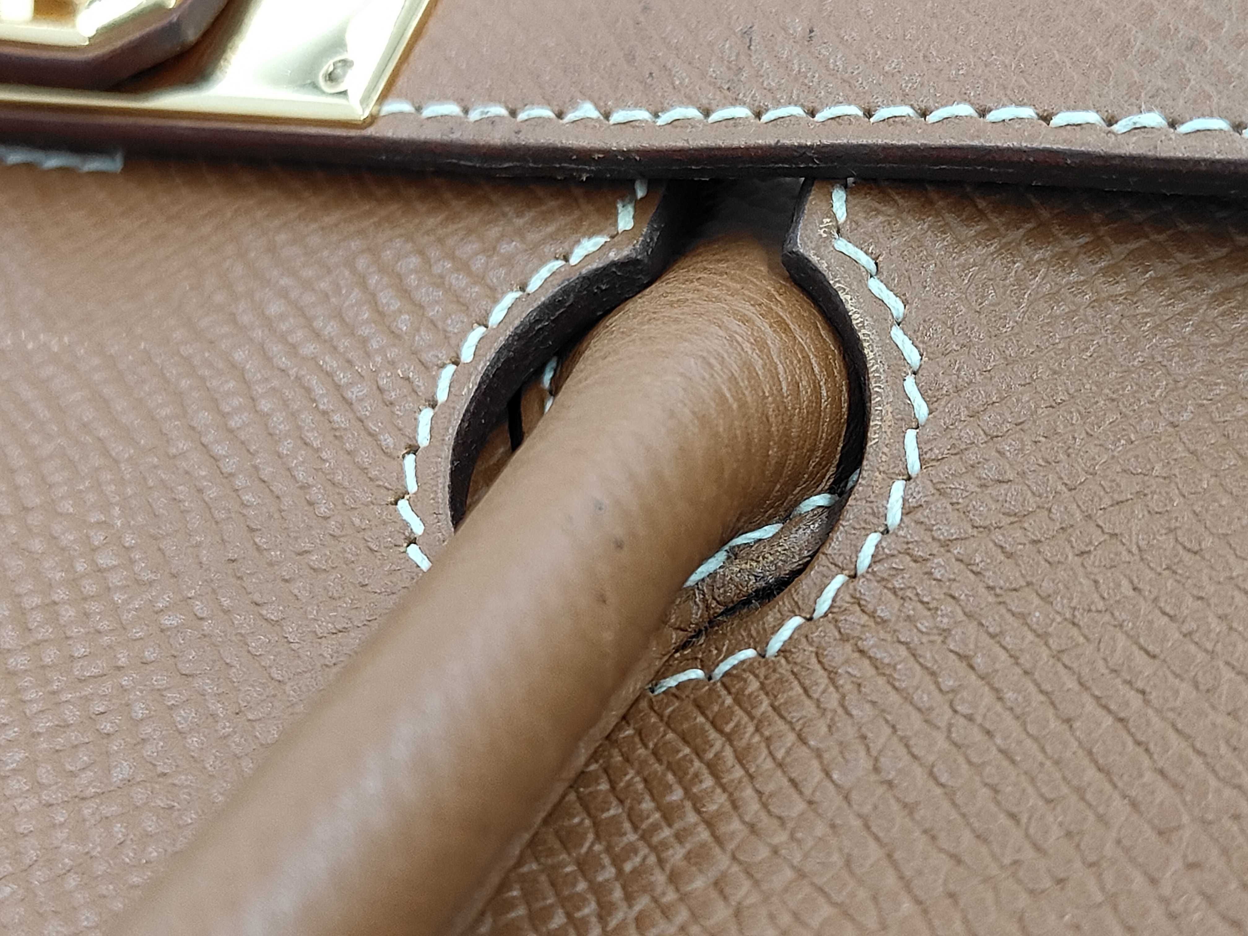 Birkin 35 Epsom Gold J Stamp GP Hardware Handbag — view 5