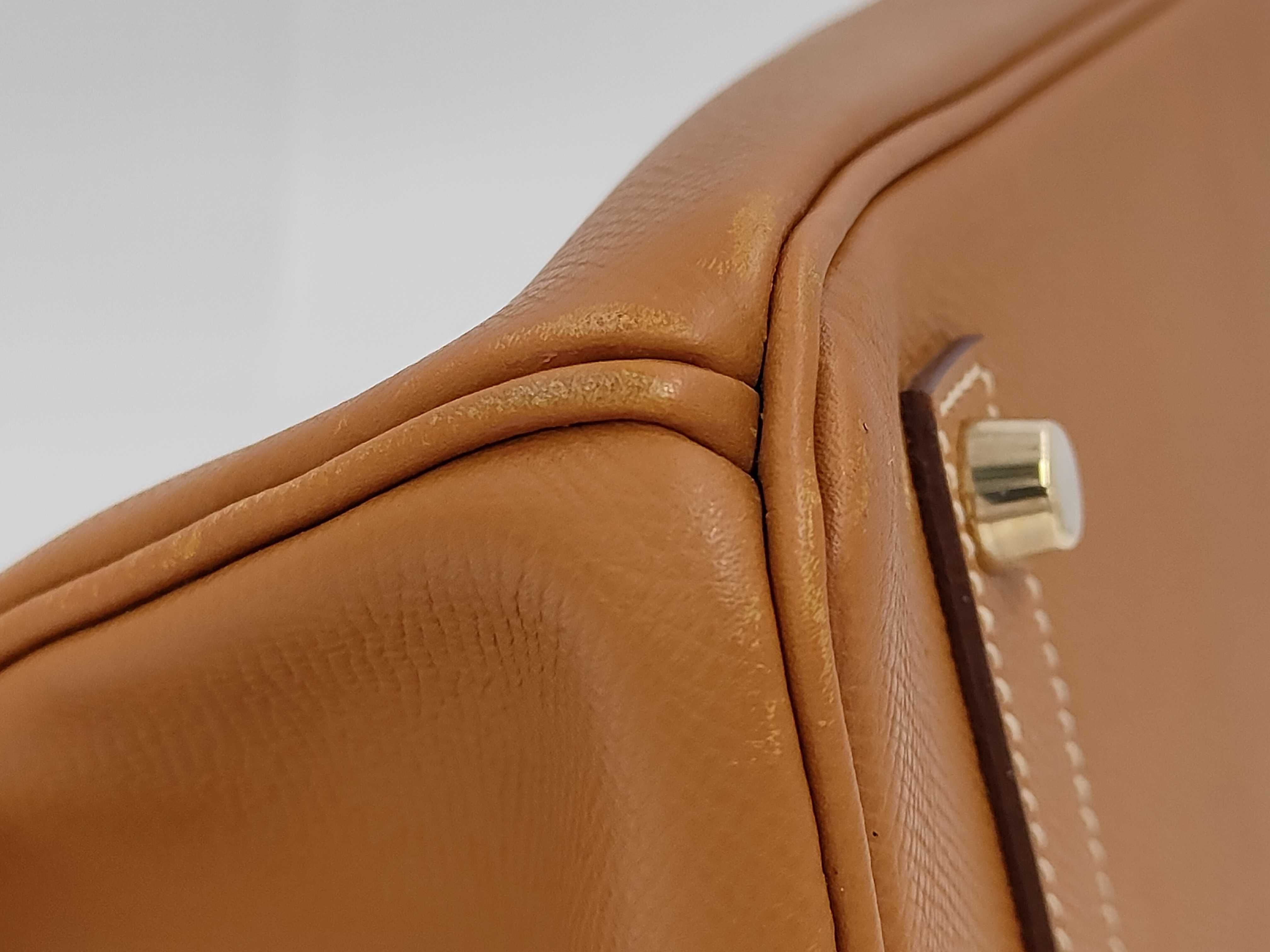 Birkin 35 Epsom Gold J Stamp GP Hardware Handbag — view 7