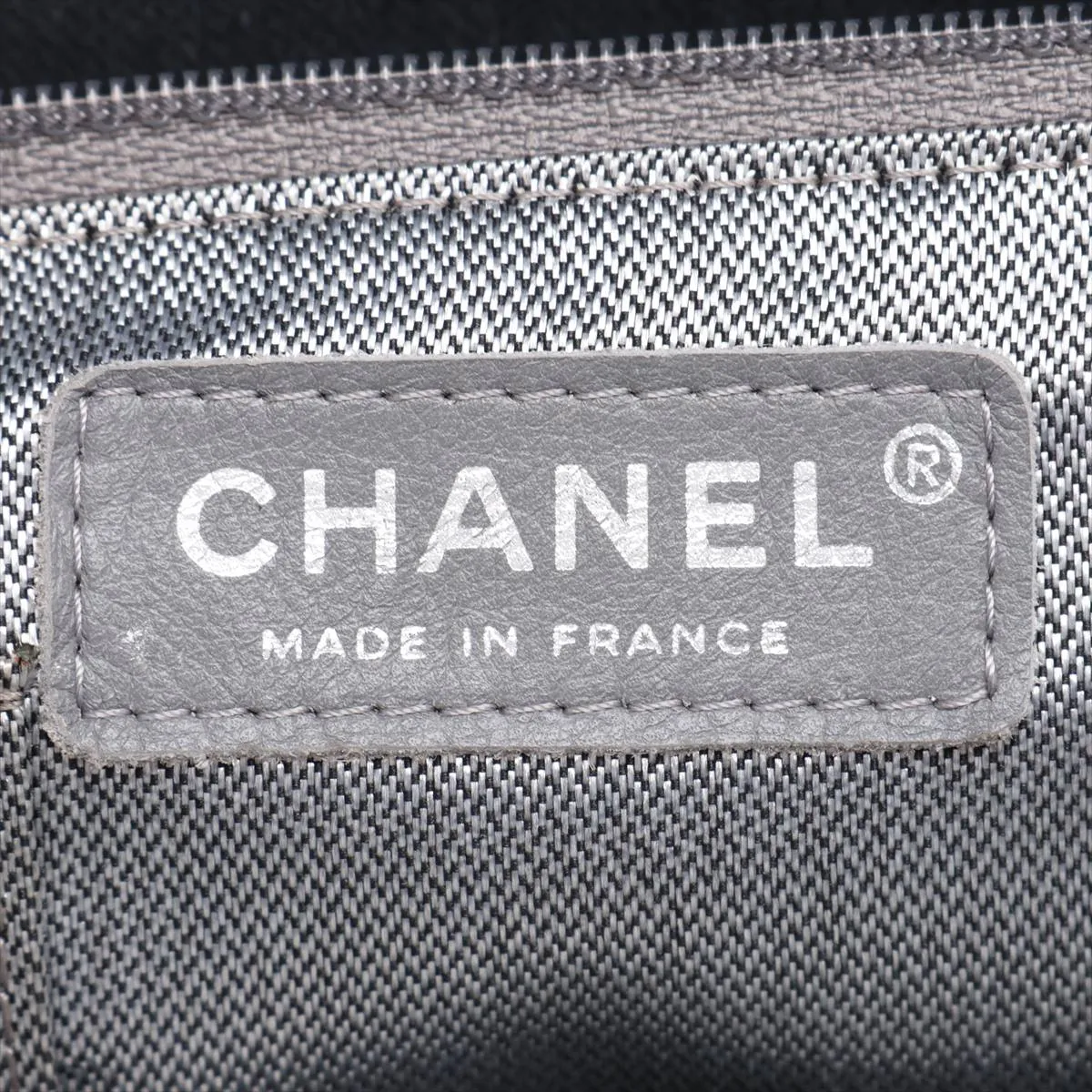 New Mademoiselle Lambskin Chain Shoulder Bag, Black with Silver Hardware, 10425842 (Serial Number in the 10s) — view 12