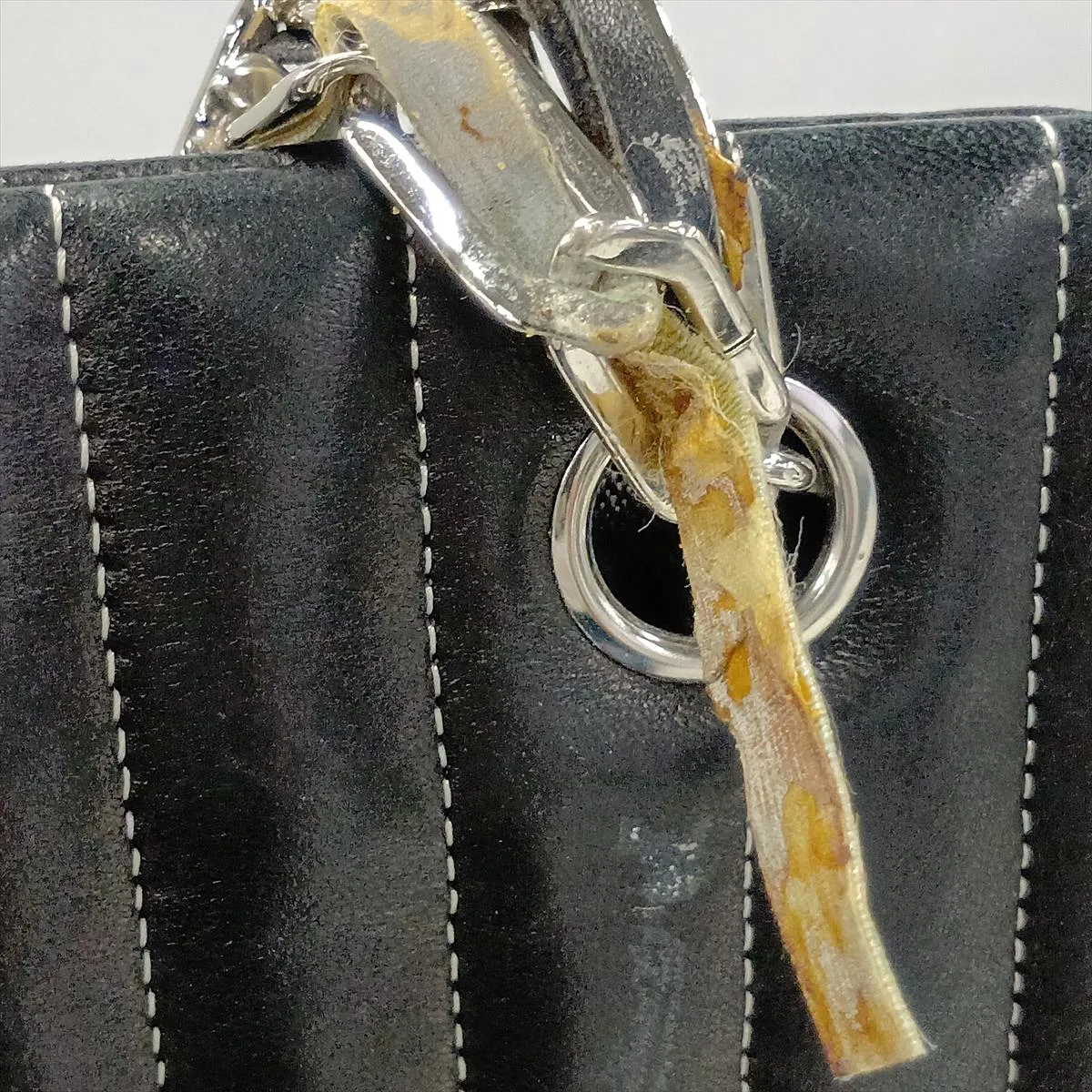 New Mademoiselle Lambskin Chain Shoulder Bag, Black with Silver Hardware, 10425842 (Serial Number in the 10s) — view 13