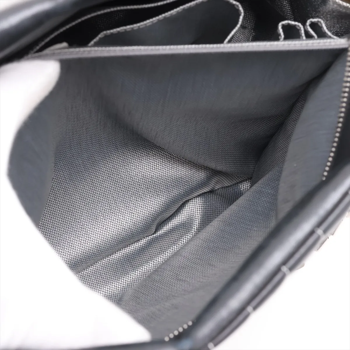 New Mademoiselle Lambskin Chain Shoulder Bag, Black with Silver Hardware, 10425842 (Serial Number in the 10s) — view 8