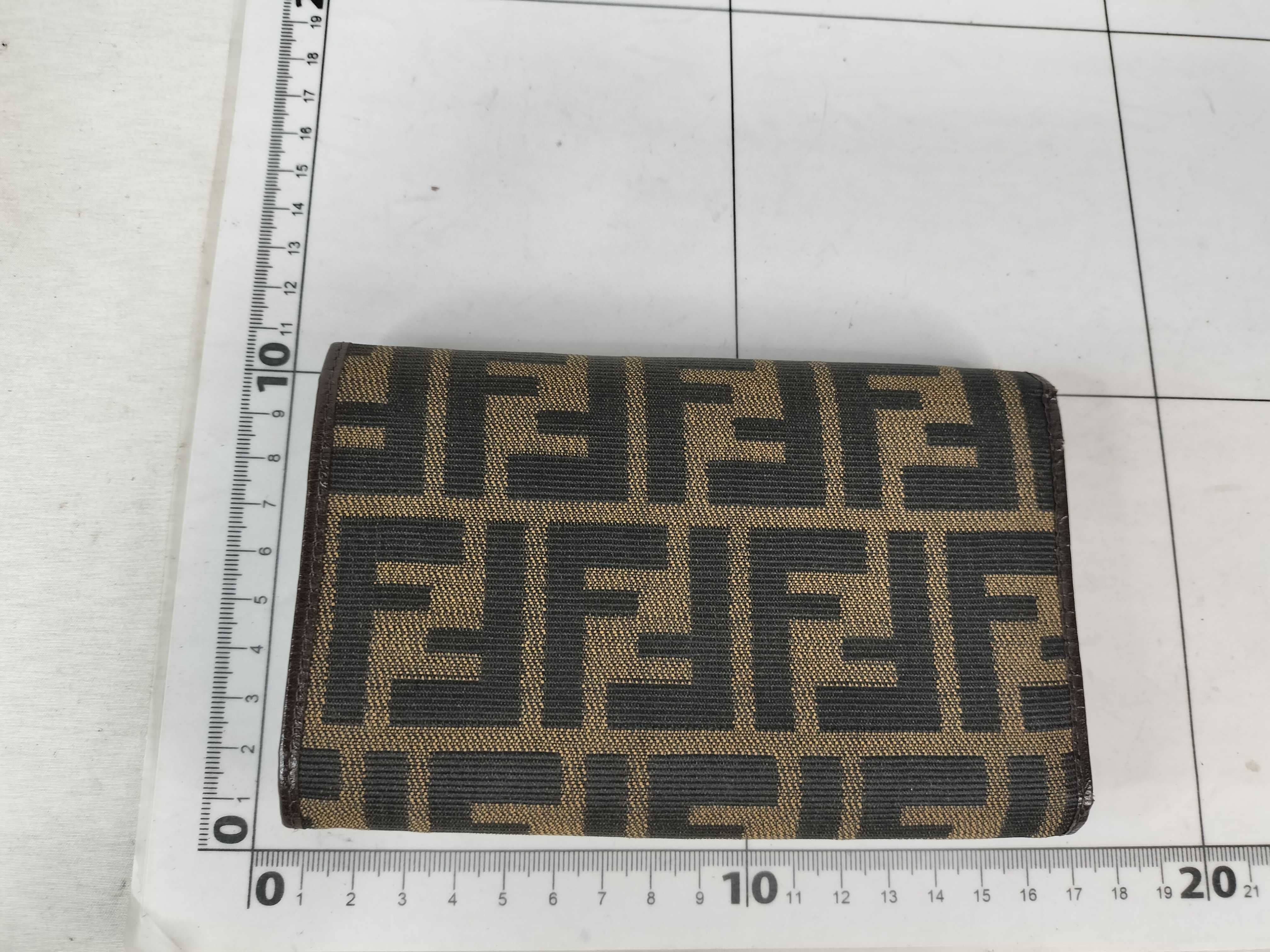 Zucca pattern Fendi Zucca pattern double snap trifold wallet — view 2