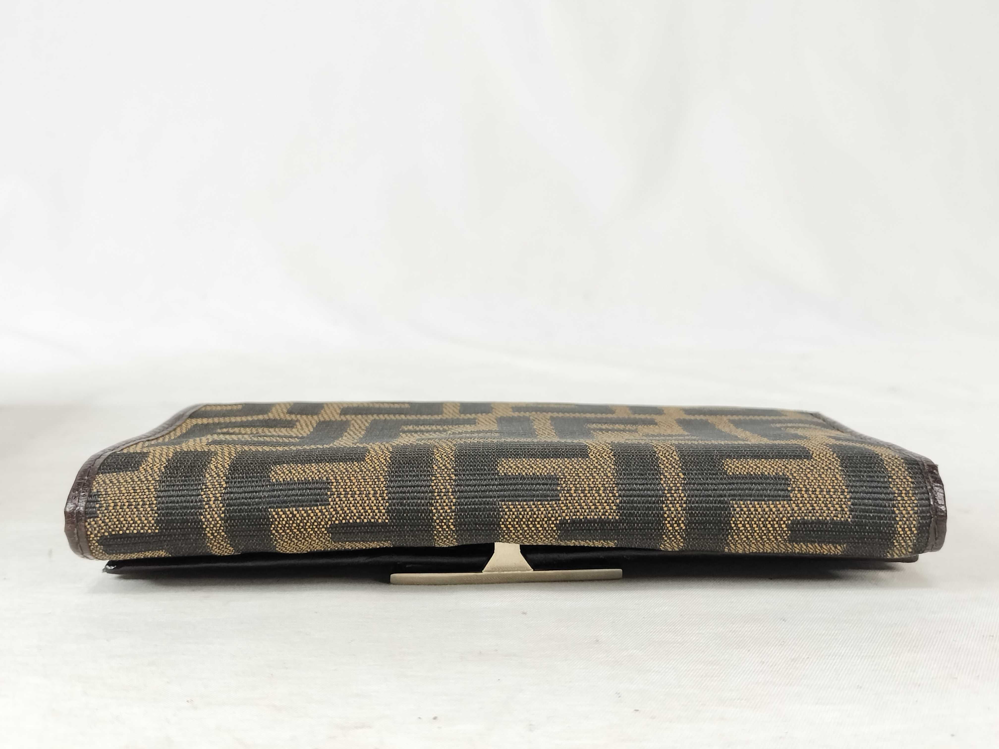 Zucca pattern Fendi Zucca pattern double snap trifold wallet — view 3