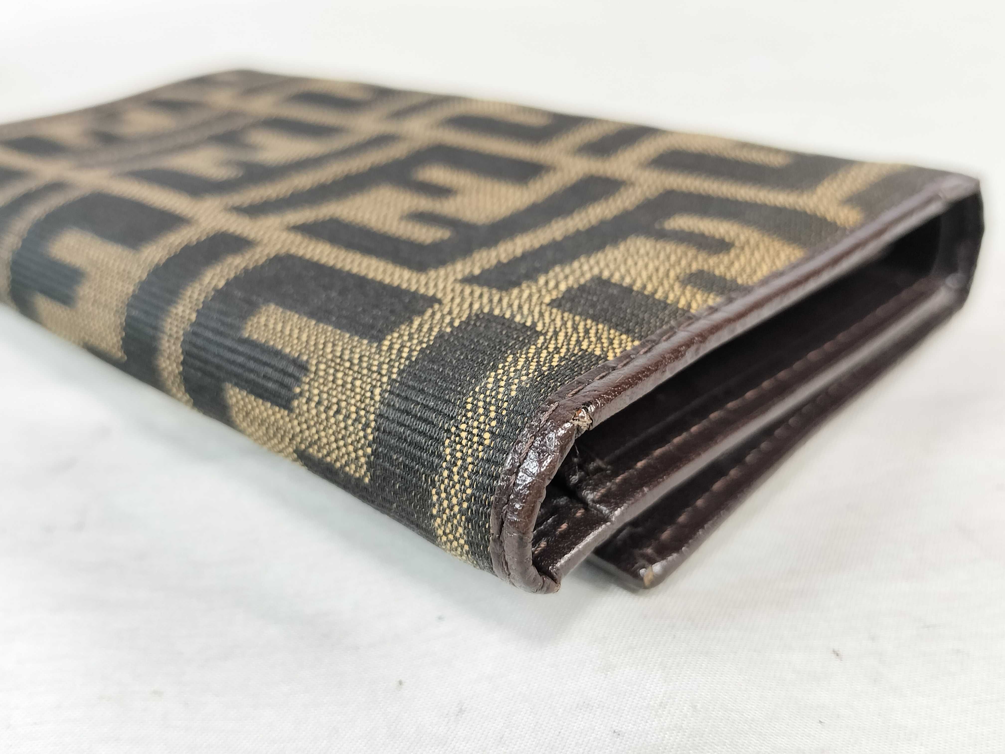 Zucca pattern Fendi Zucca pattern double snap trifold wallet — view 4