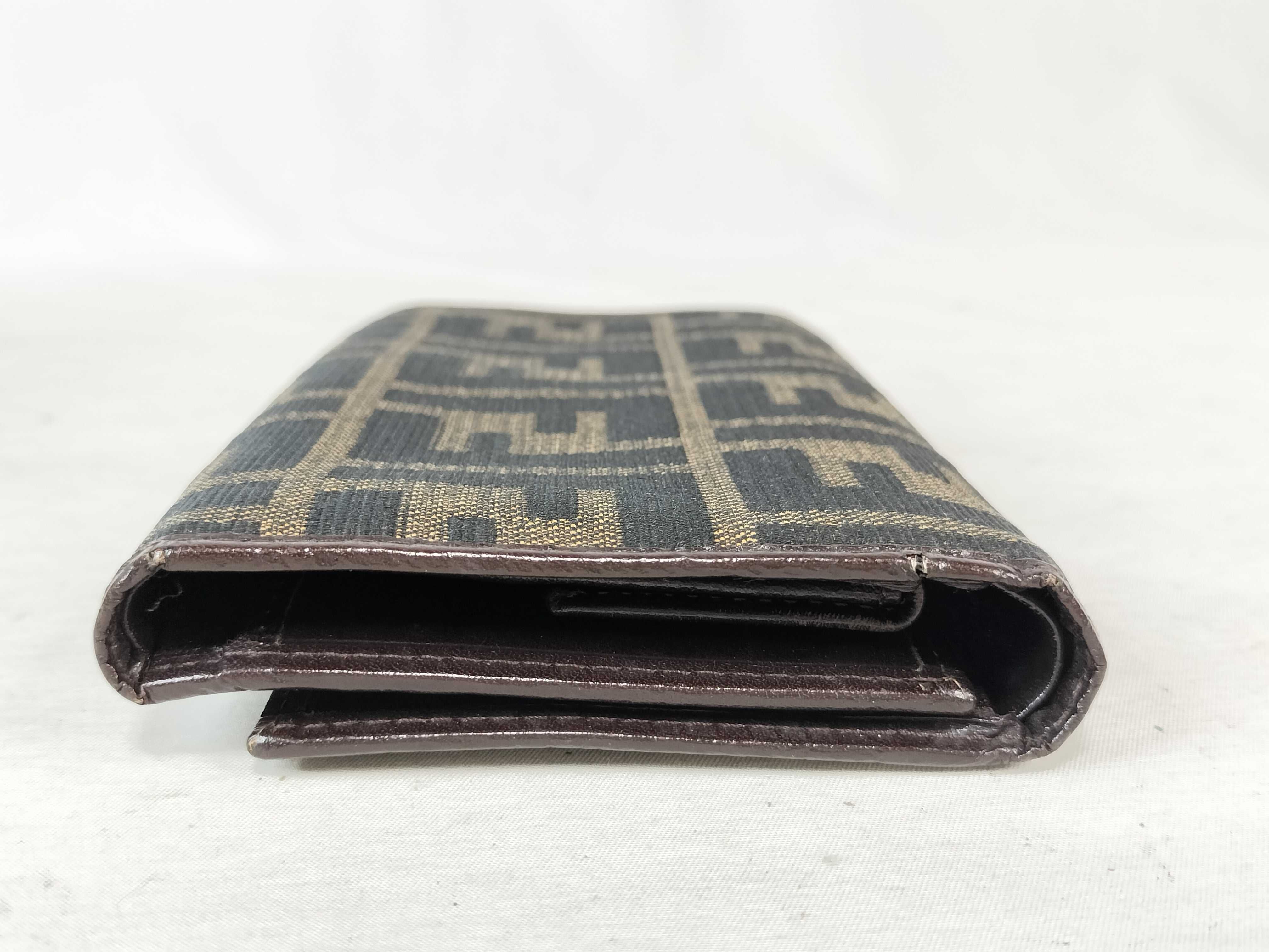 Zucca pattern Fendi Zucca pattern double snap trifold wallet — view 5