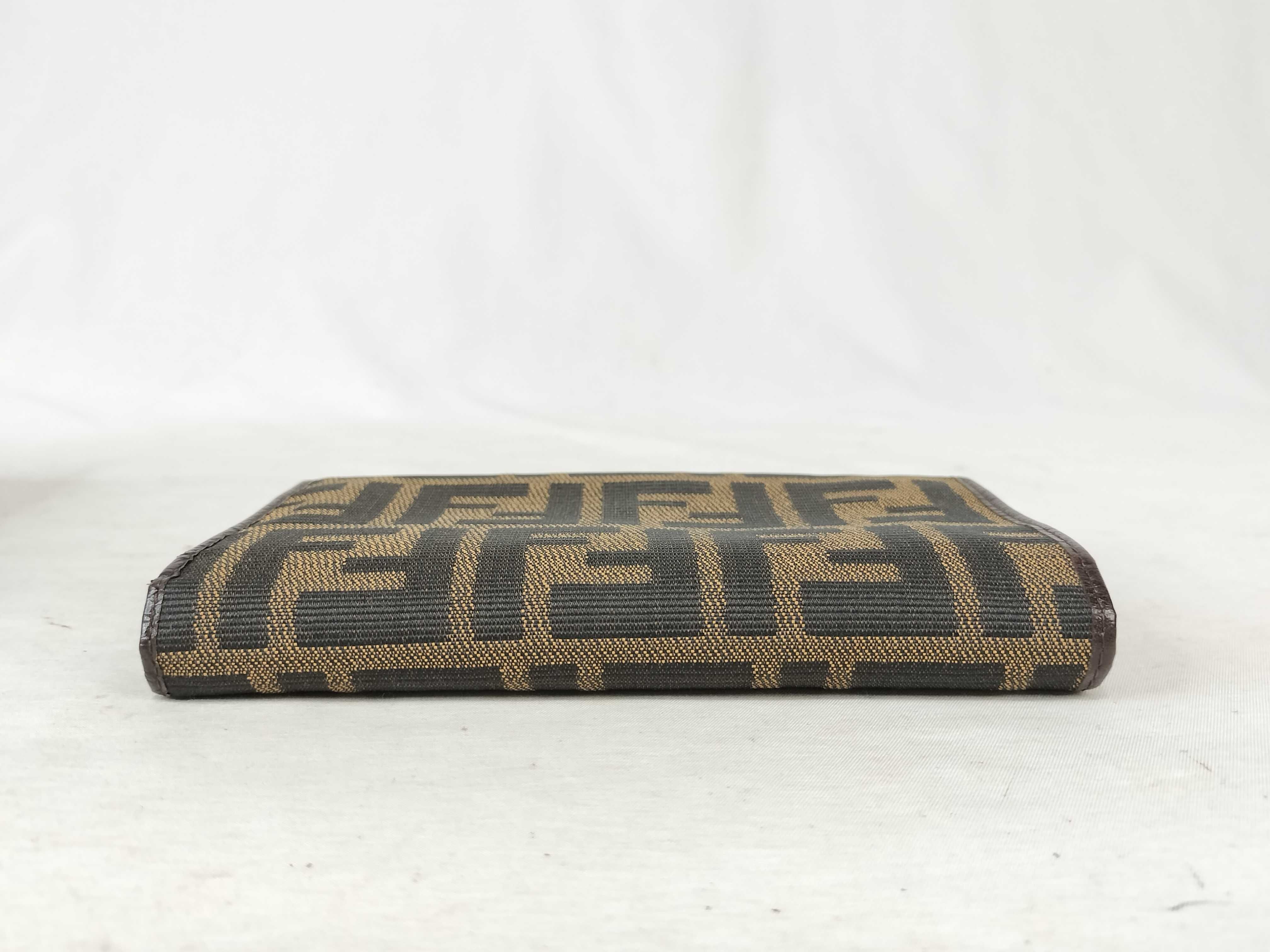 Zucca pattern Fendi Zucca pattern double snap trifold wallet — view 6
