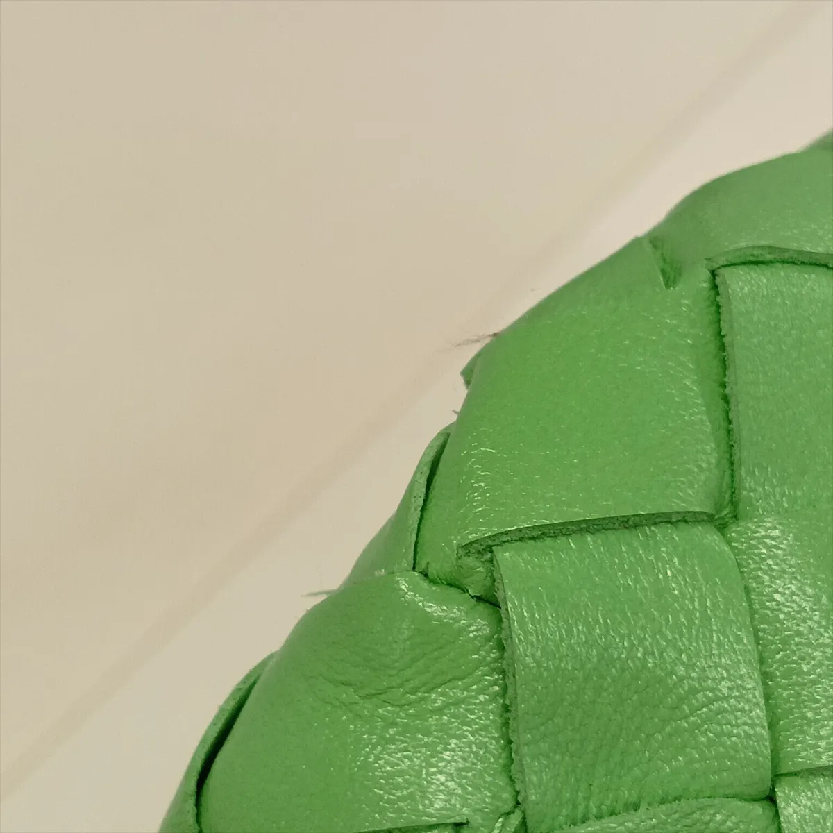 Intrecciato Small Hop Leather Shoulder Bag, Green — view 15