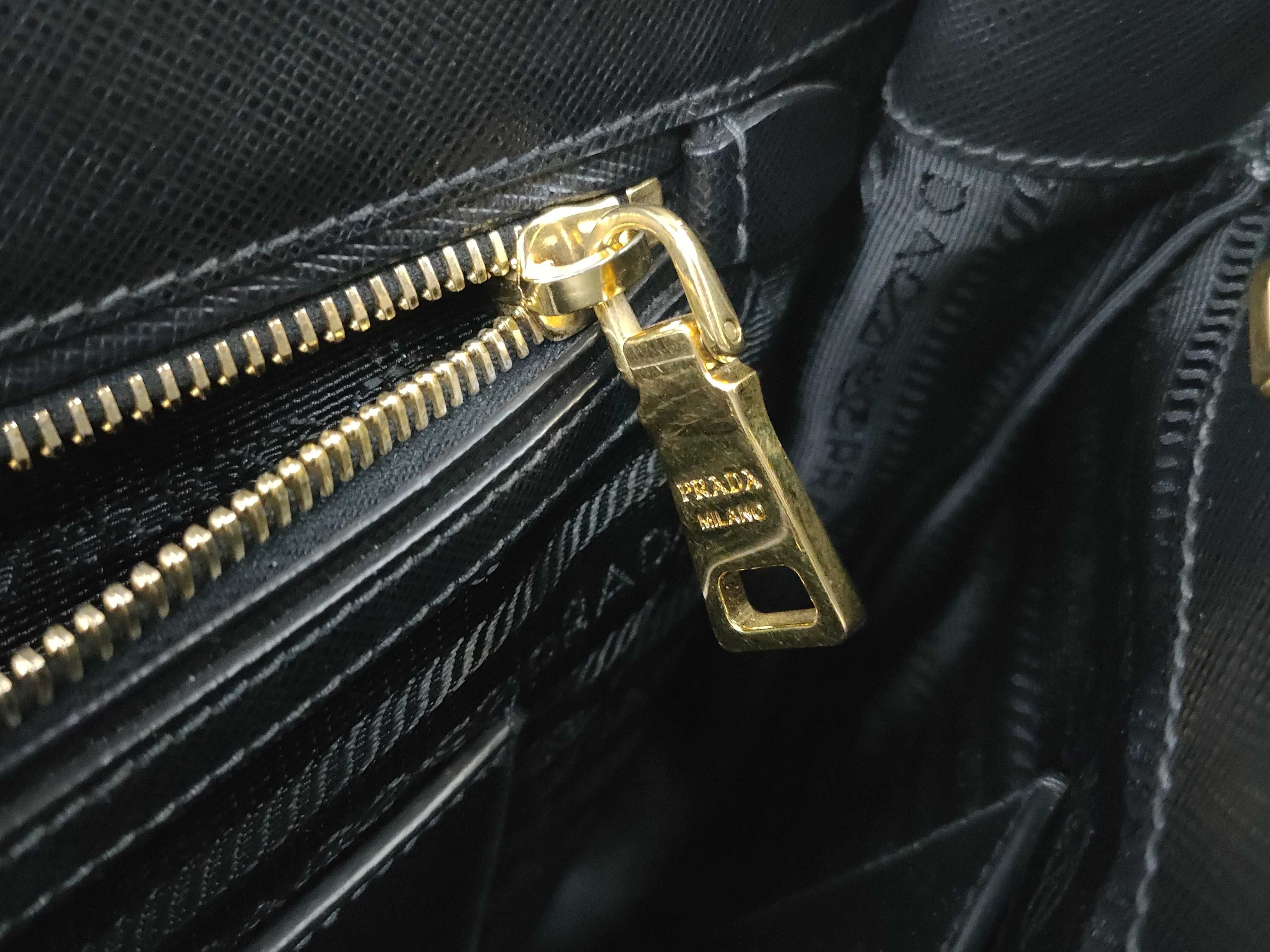 Galleria bag, black Saffiano leather handbag — view 11
