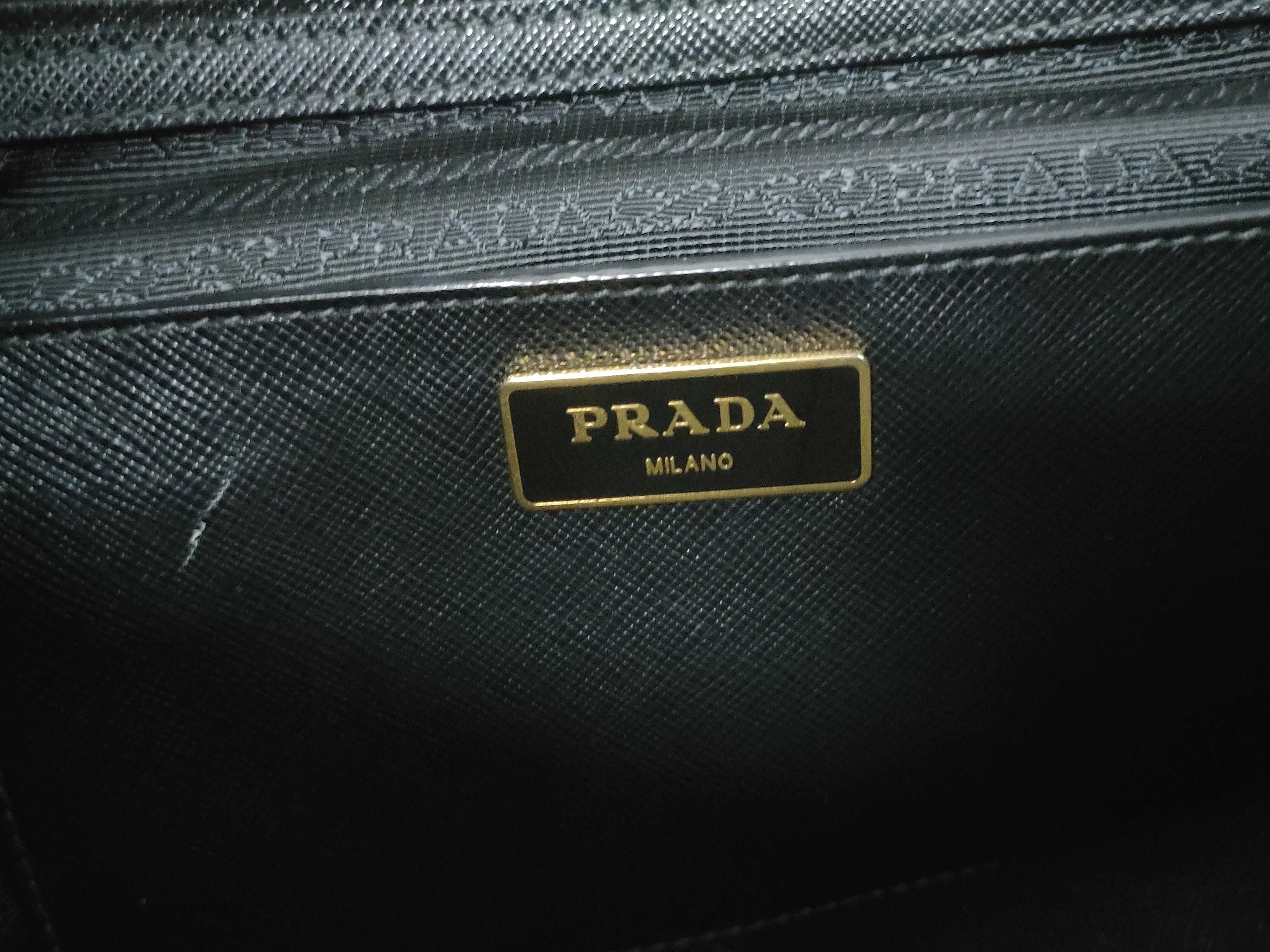 Galleria bag, black Saffiano leather handbag — view 12