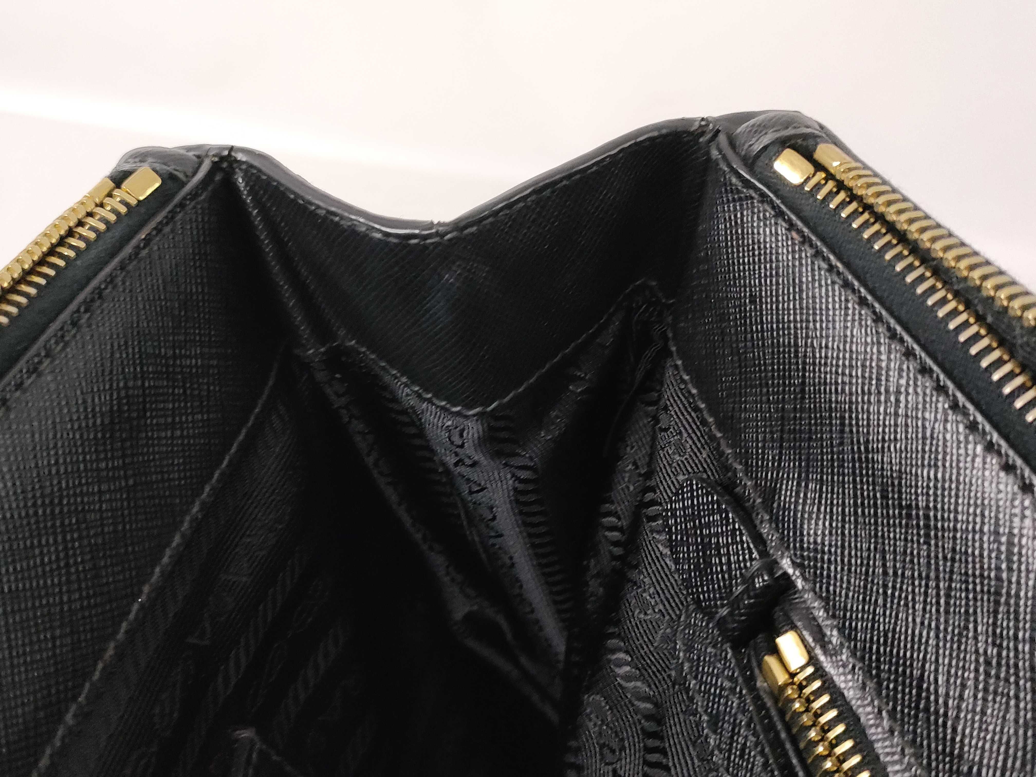 Galleria bag, black Saffiano leather handbag — view 13