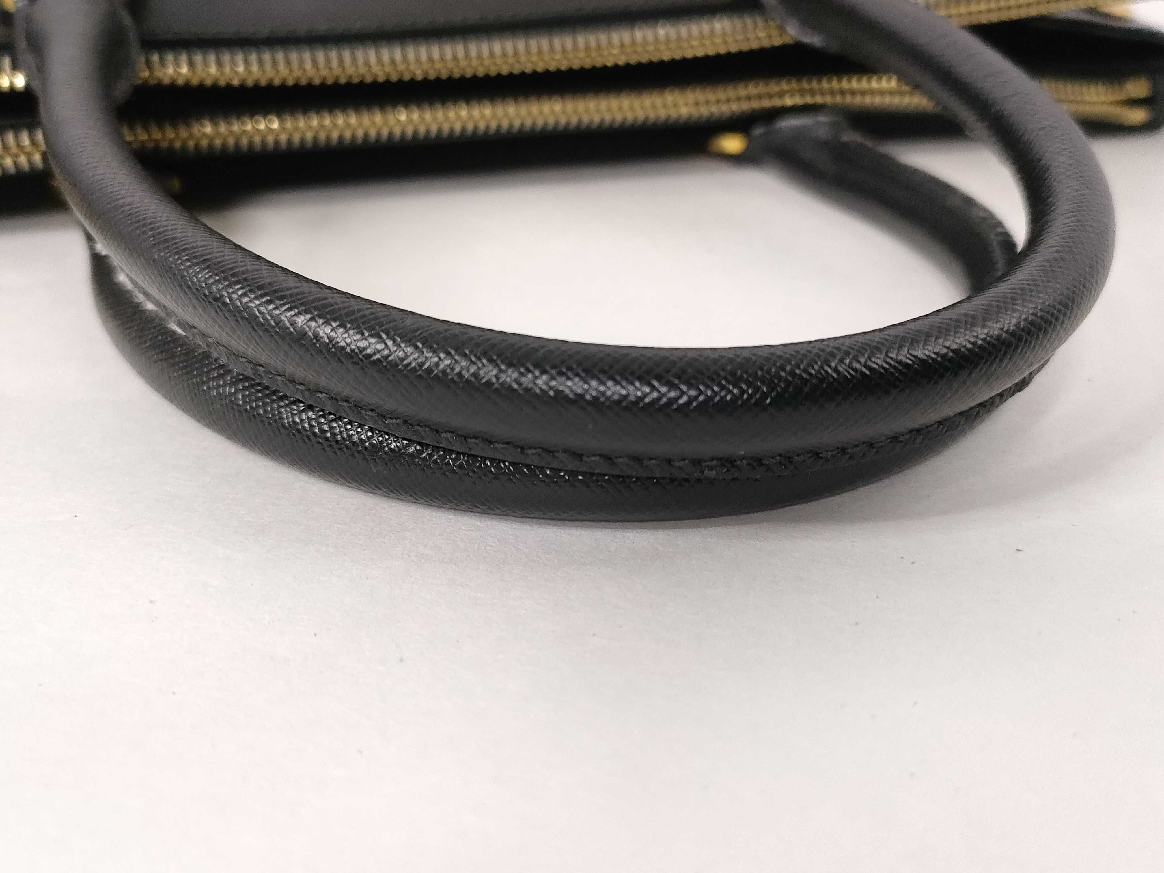 Galleria bag, black Saffiano leather handbag — view 4