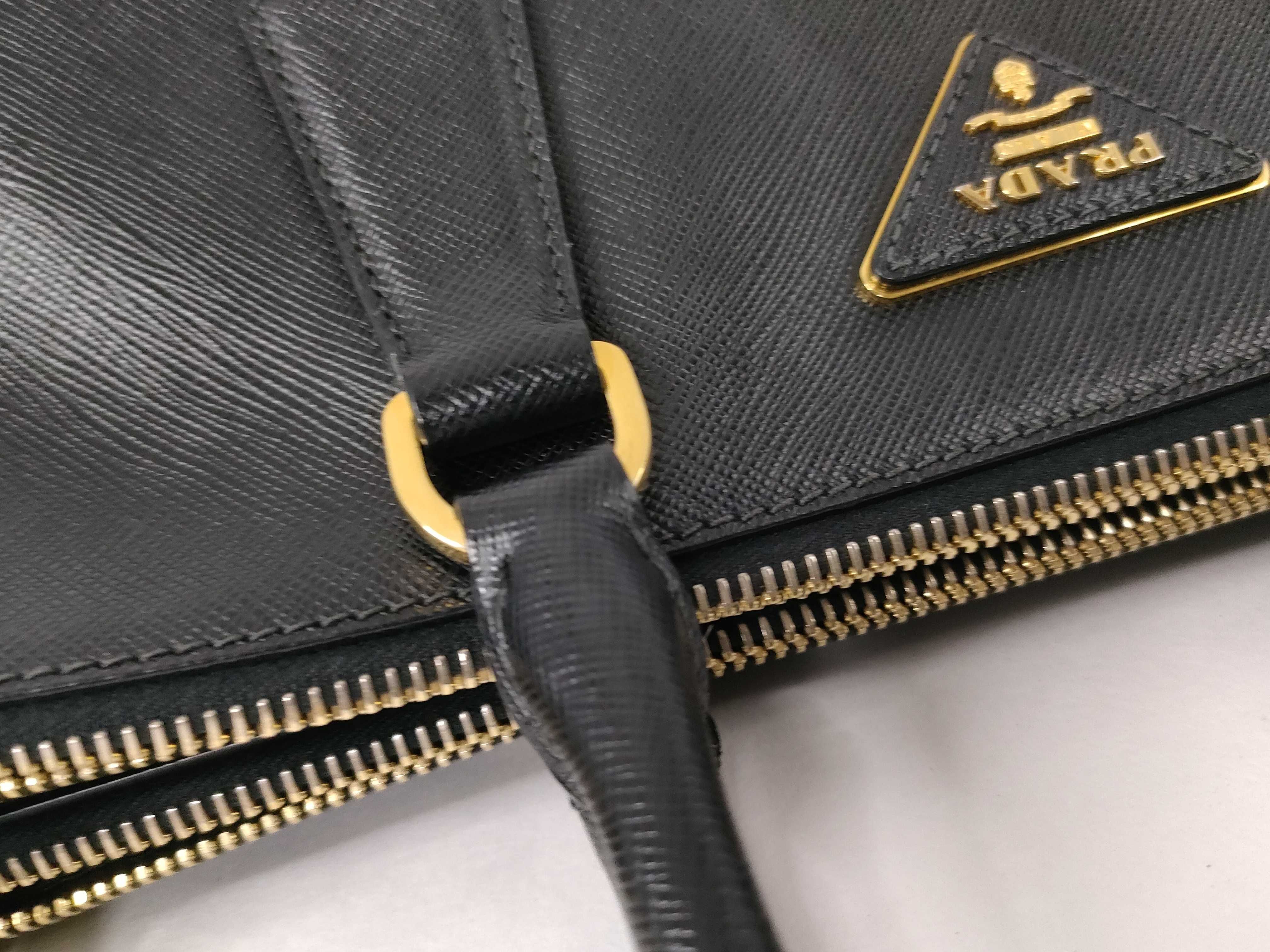 Galleria bag, black Saffiano leather handbag — view 5