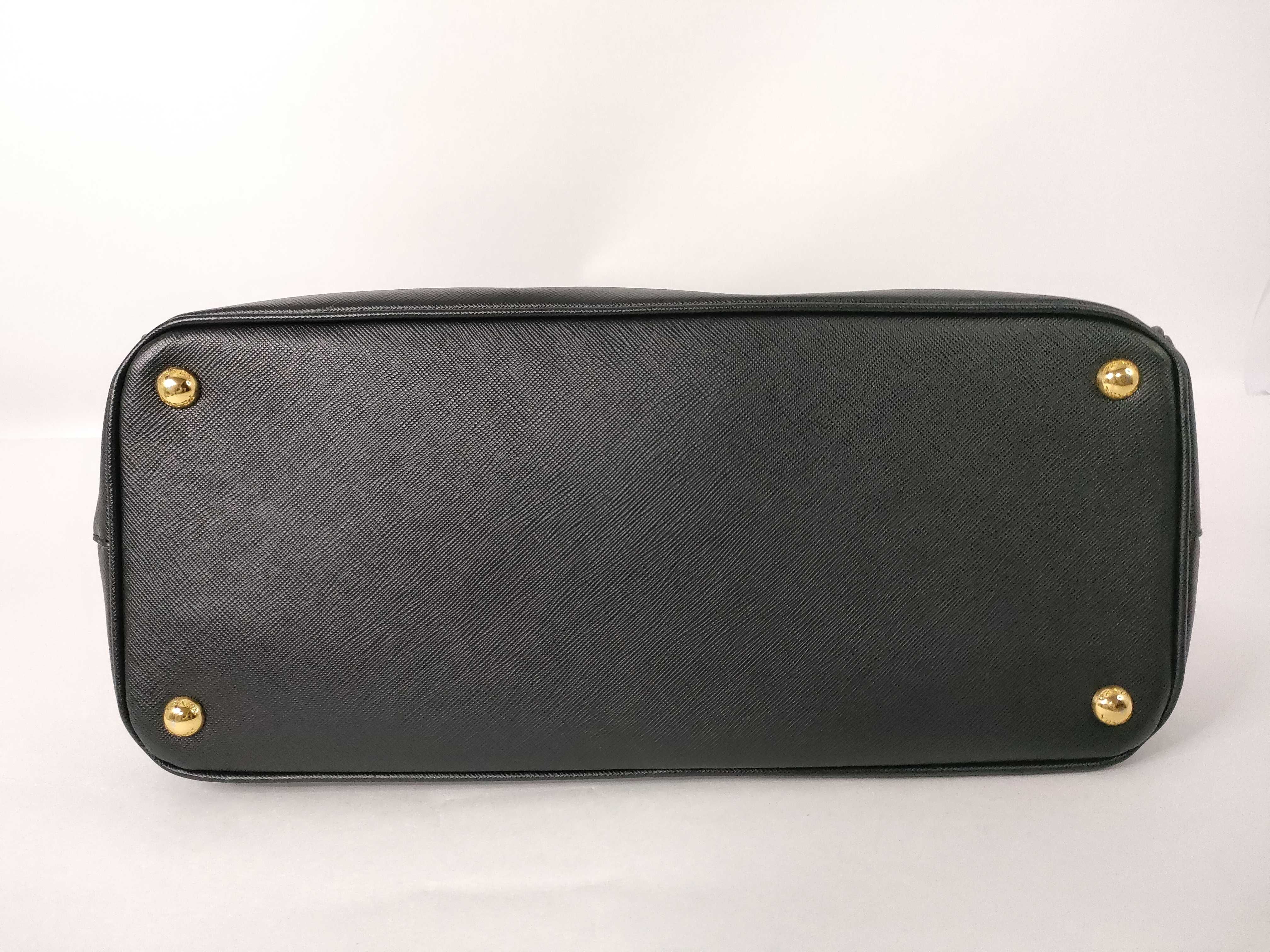 Galleria bag, black Saffiano leather handbag — view 7