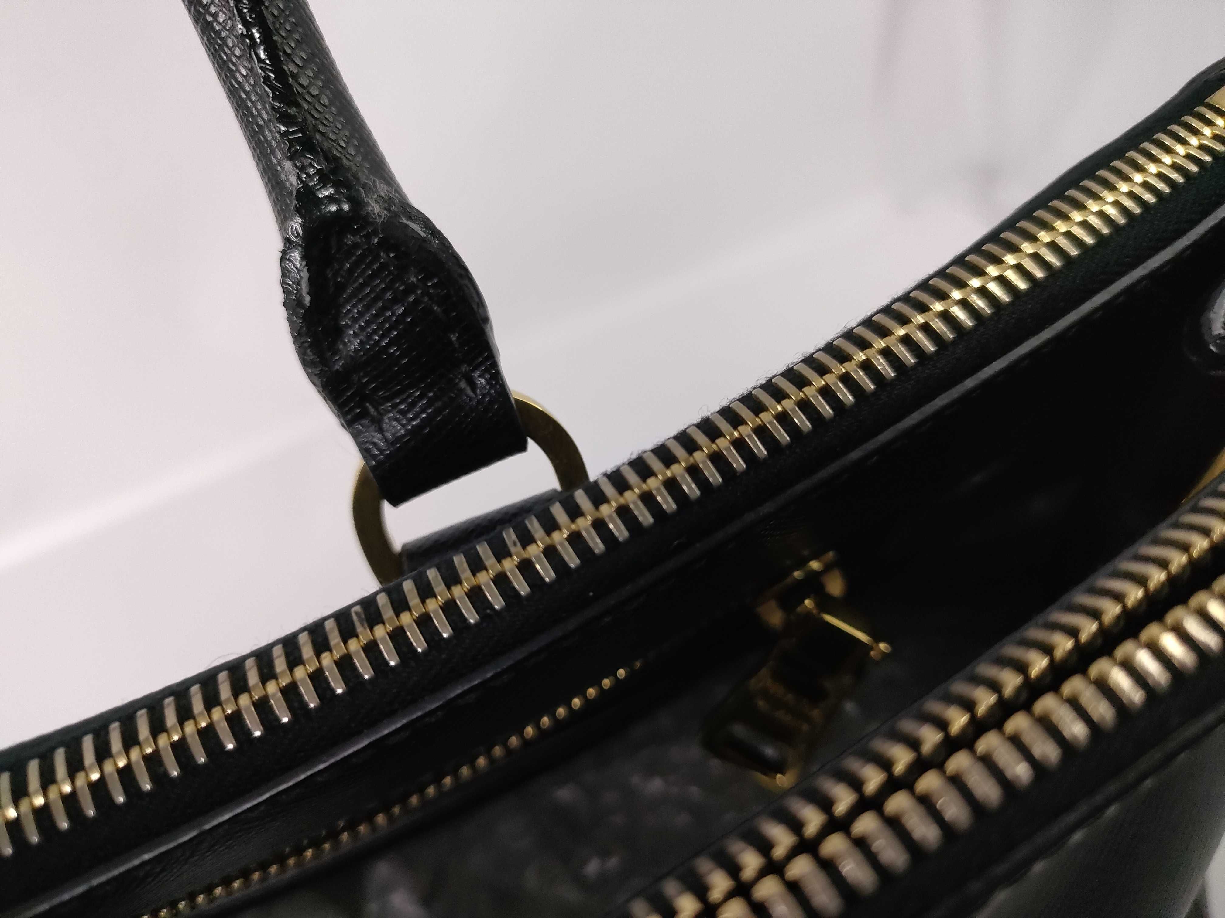 Galleria bag, black Saffiano leather handbag — view 8