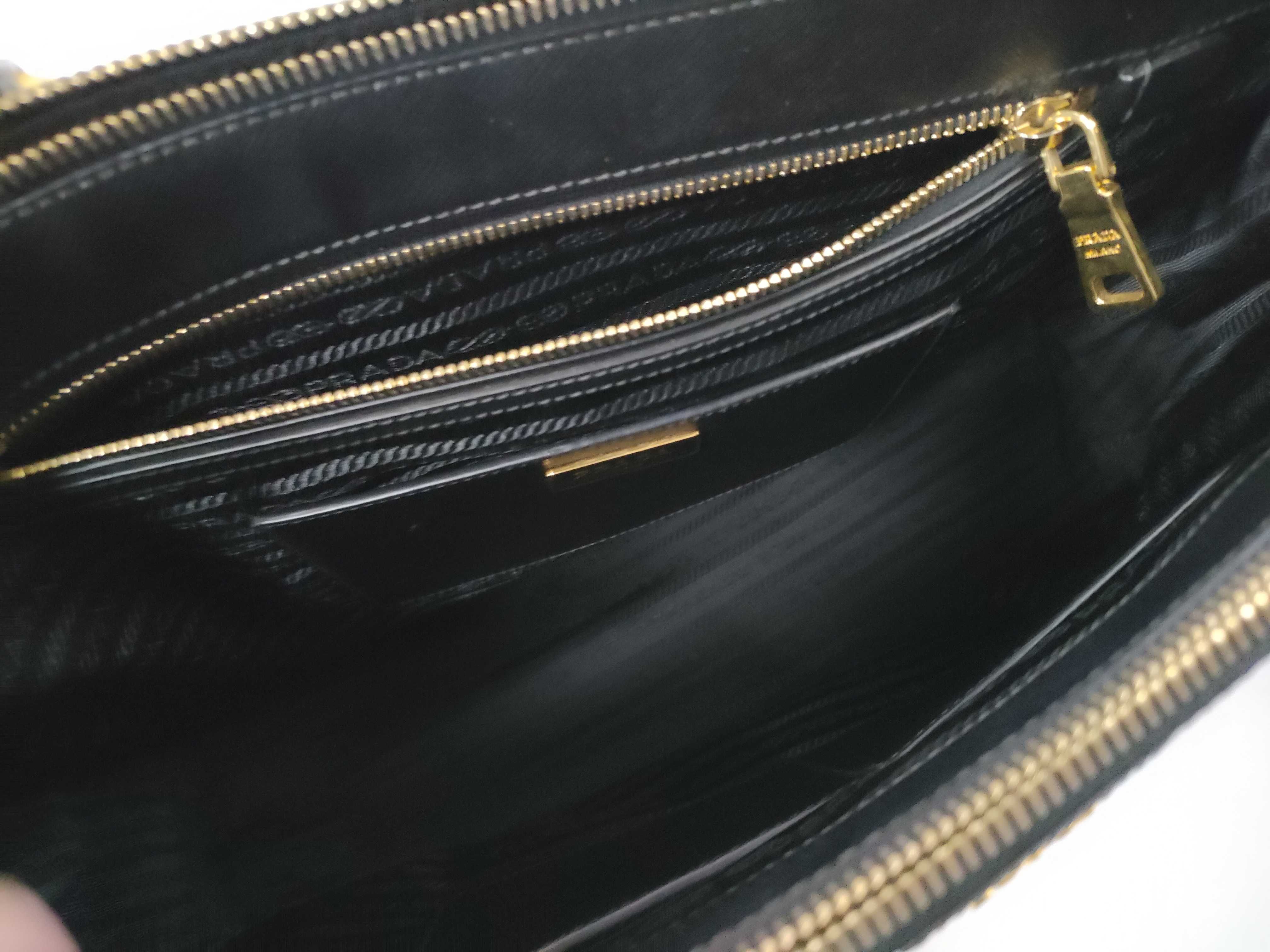 Galleria bag, black Saffiano leather handbag — view 9