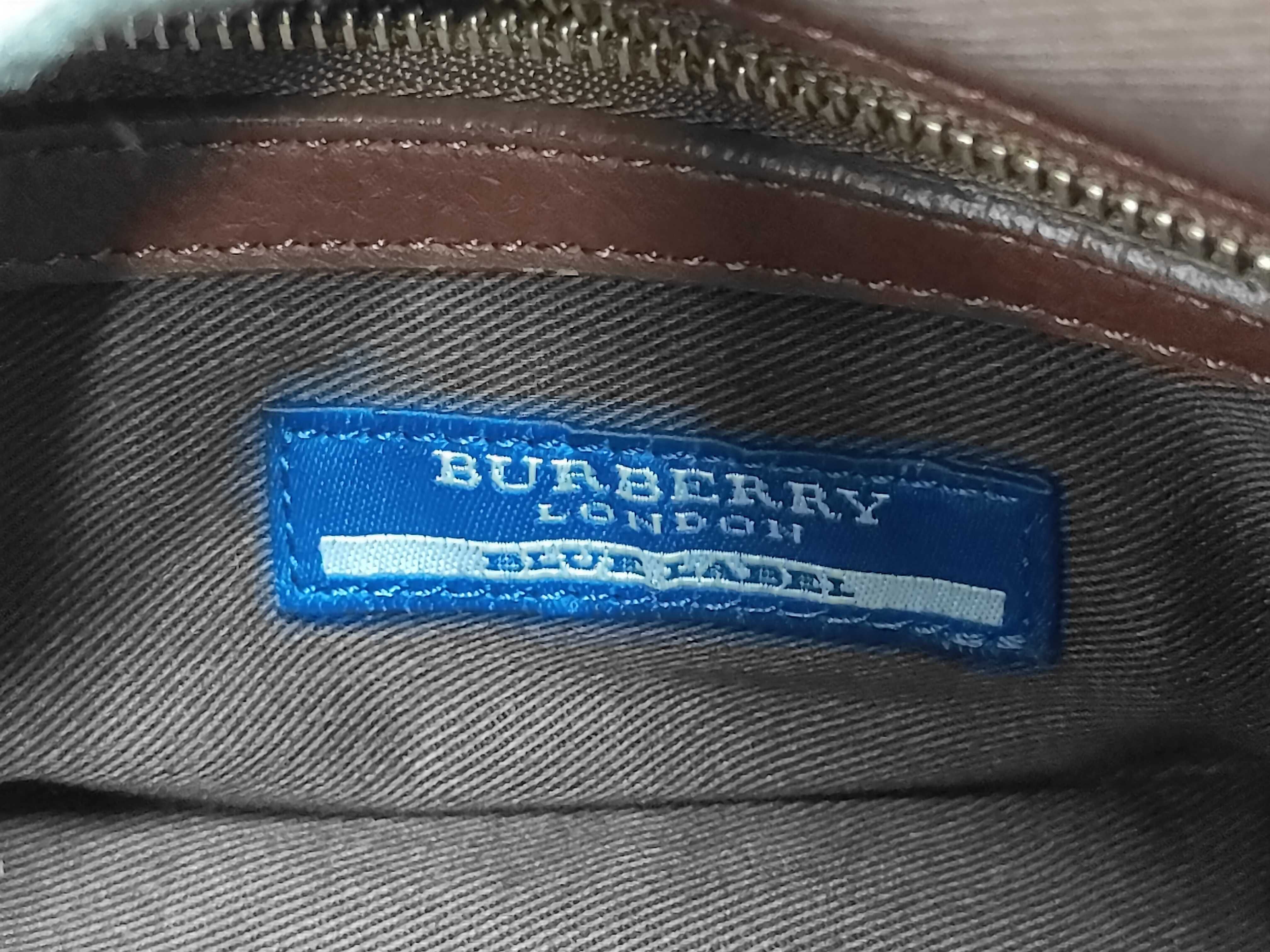 BLUE LABEL handbag, studded leather, brown shoulder bag. — view 8