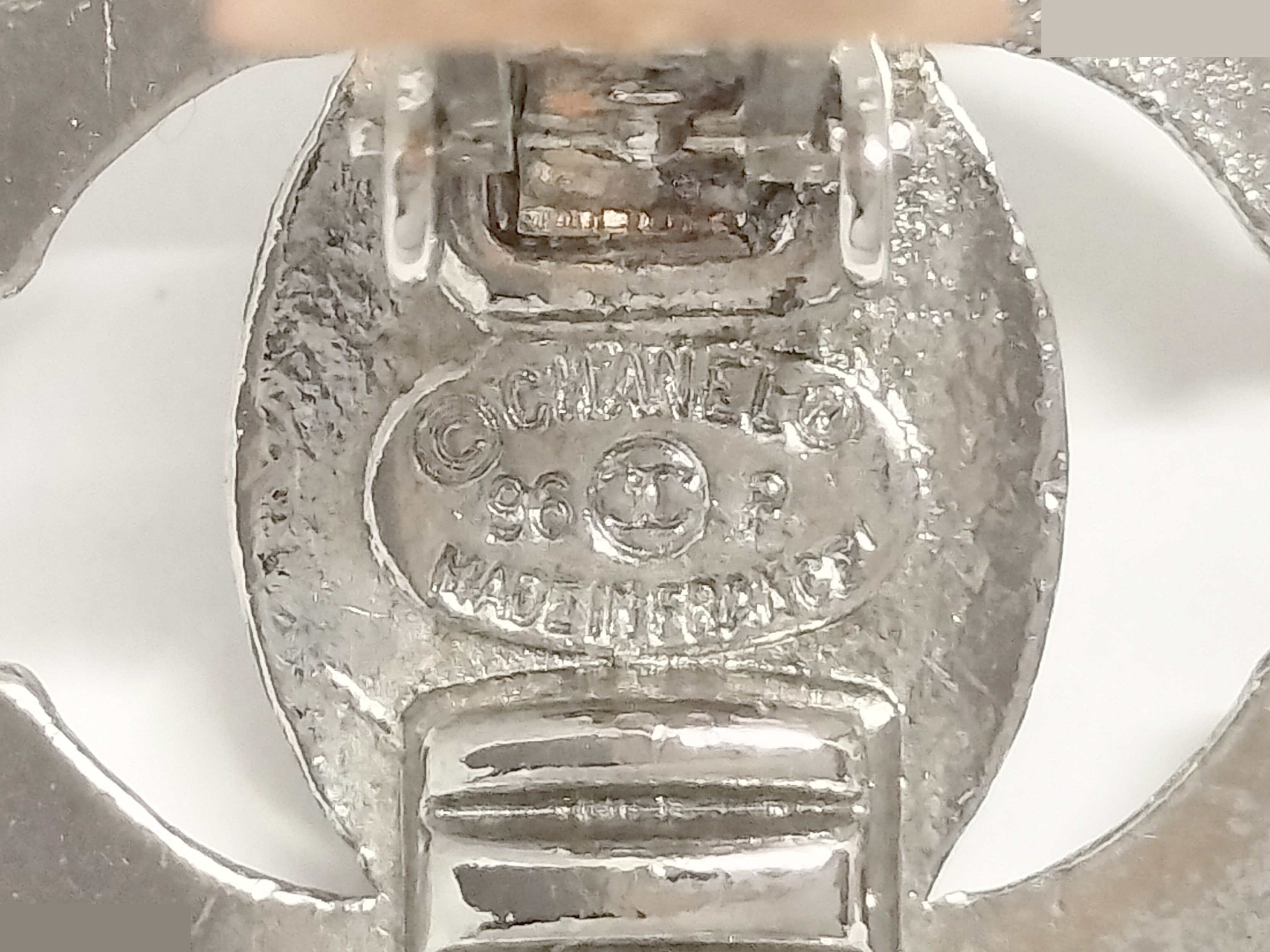 Coco Turnlock Silver Earrings — view 3