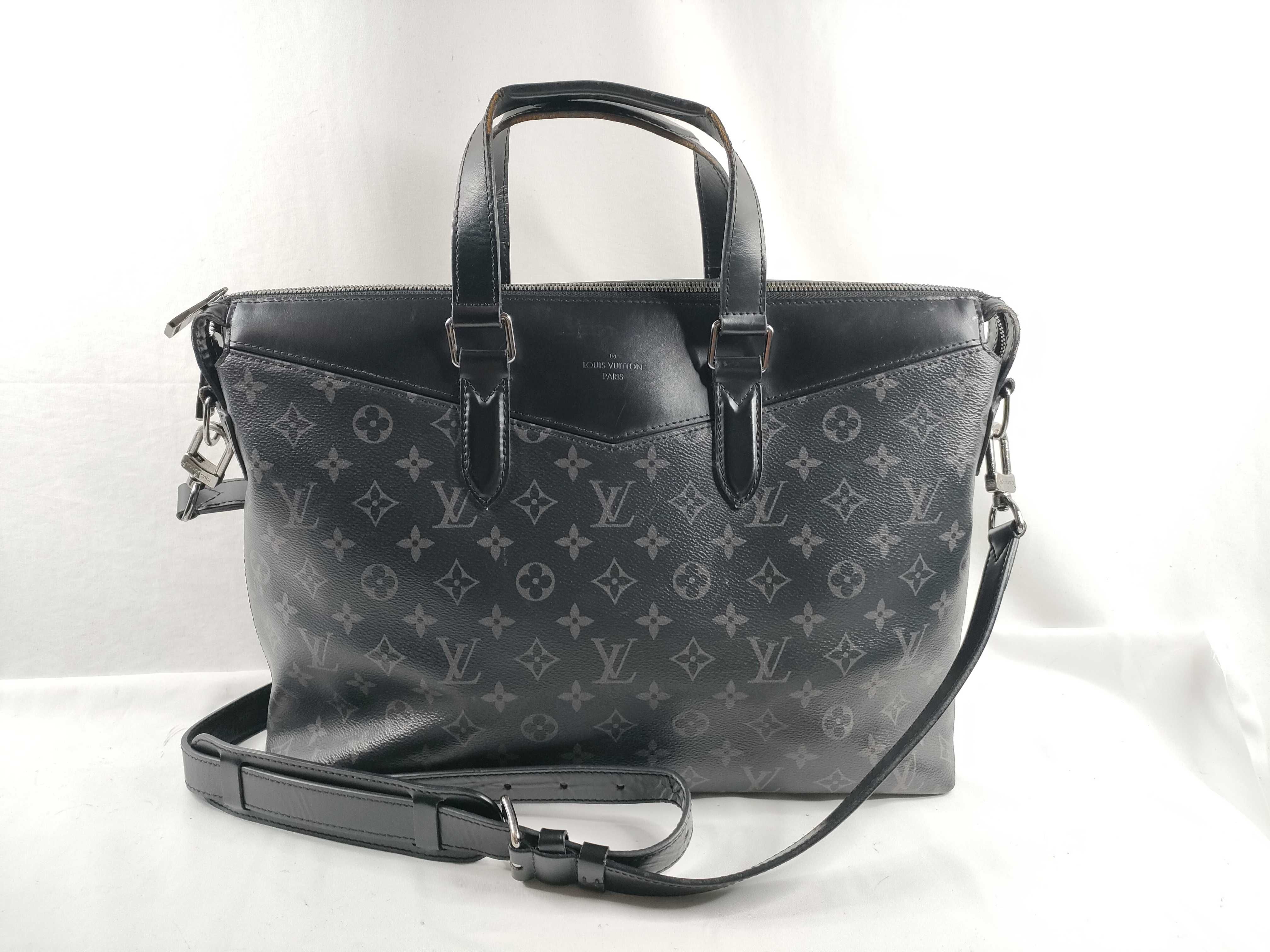 Monogram Eclipse Briefcase Explorer M40566 AR3188 Black Handbag