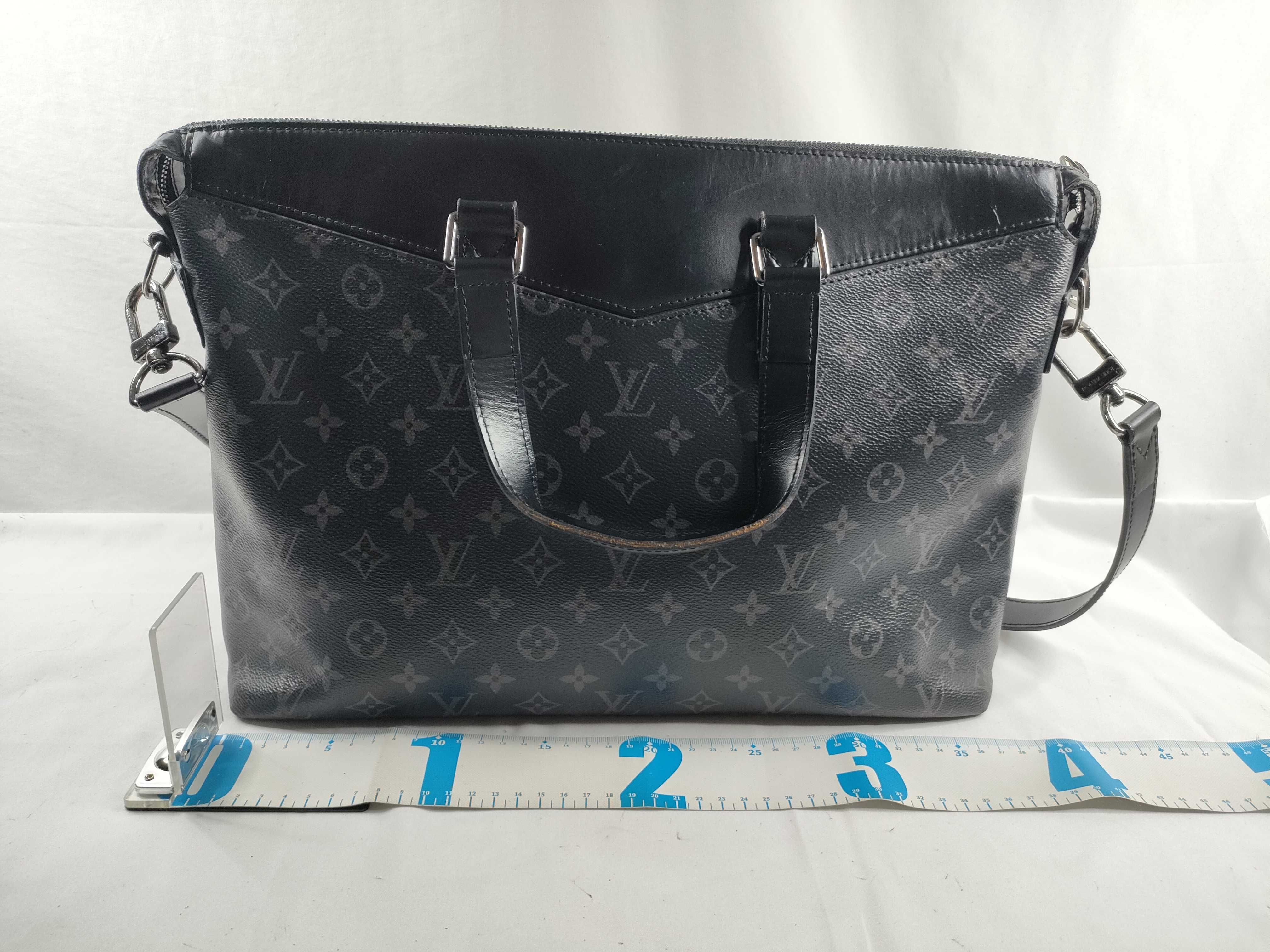 Monogram Eclipse Briefcase Explorer M40566 AR3188 Black Handbag — view 2