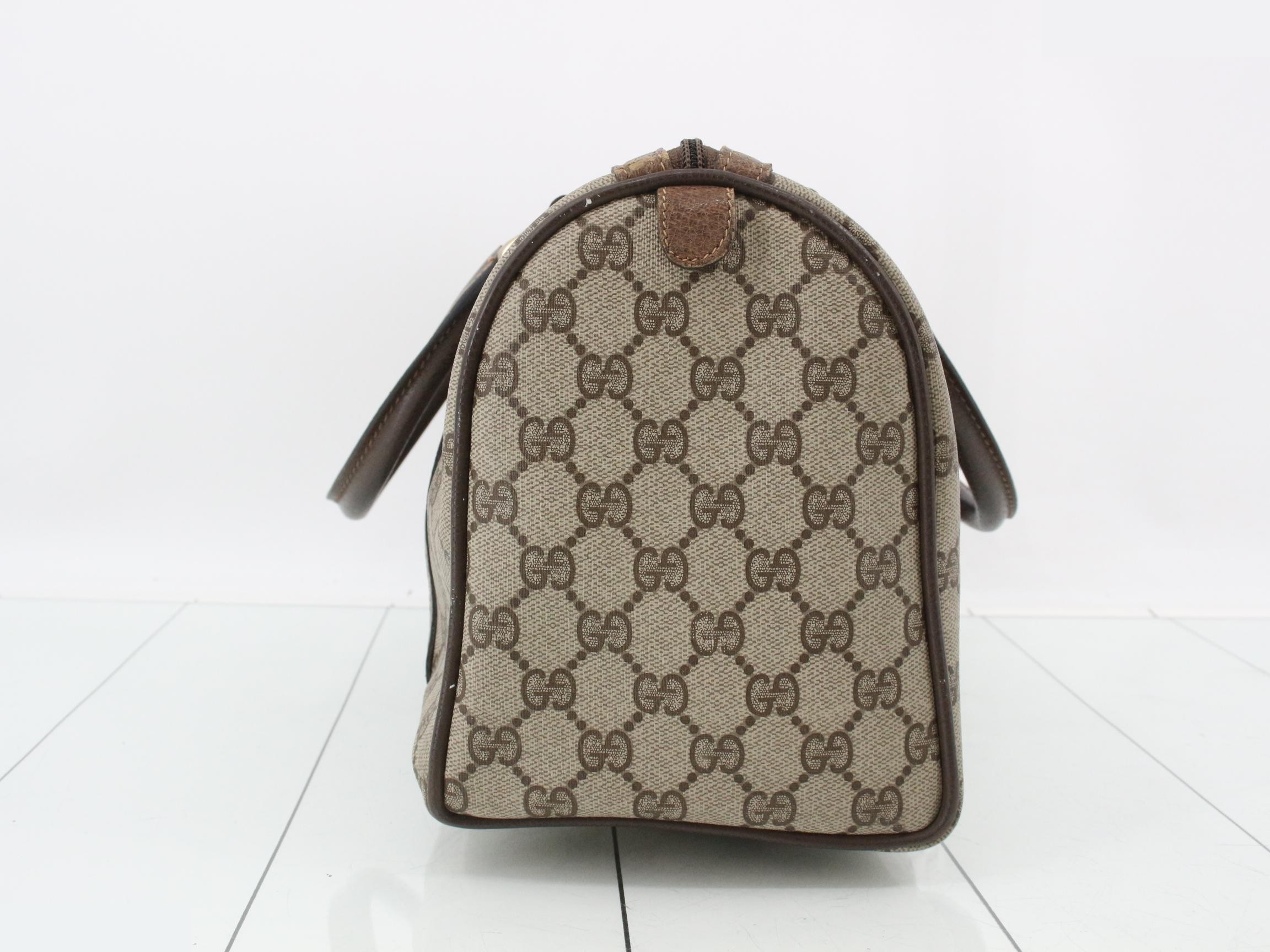 Vintage Gucci GG pattern handbag, Sherry line, mini Boston bag — view 3