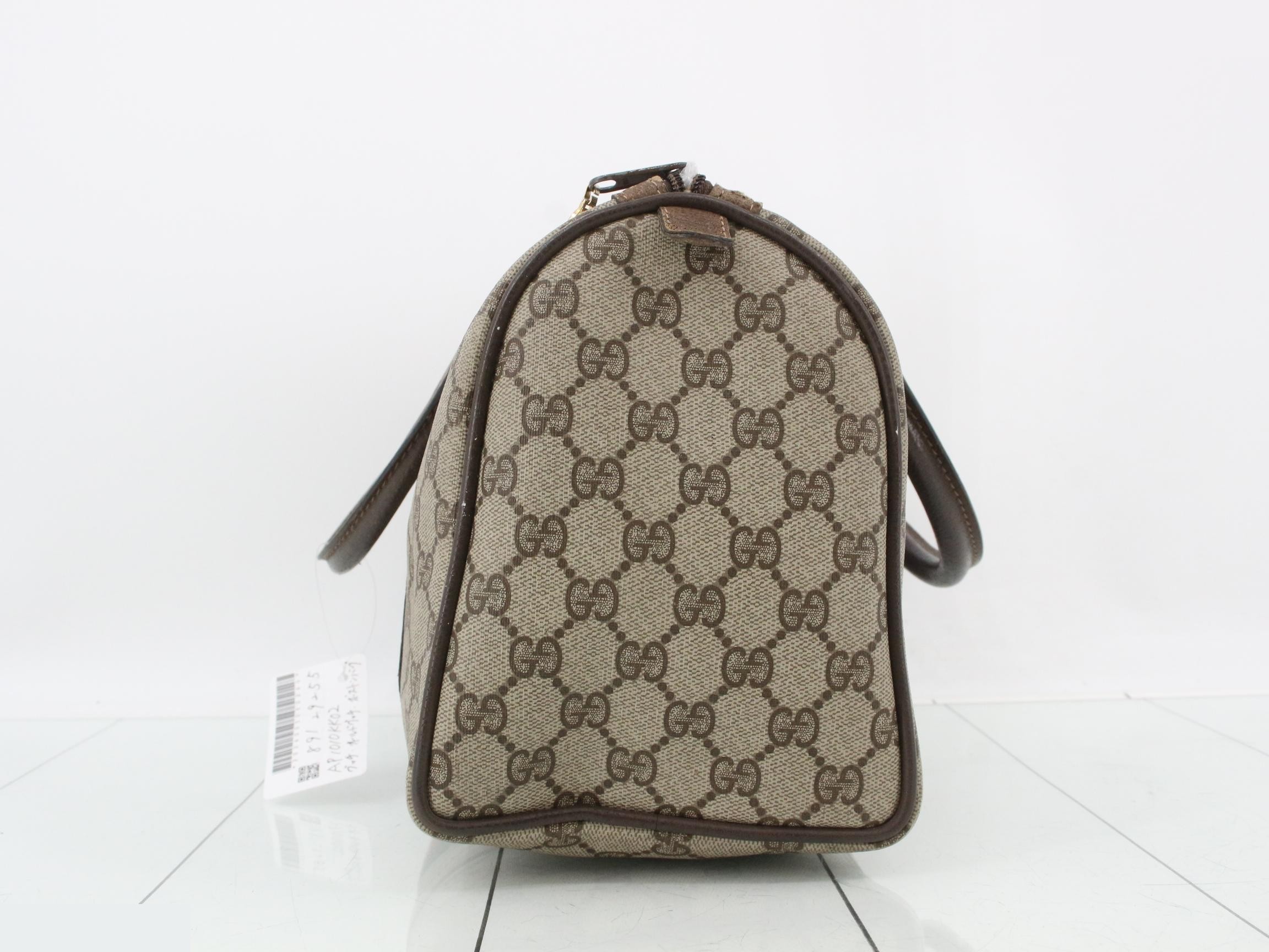 Vintage Gucci GG pattern handbag, Sherry line, mini Boston bag — view 4