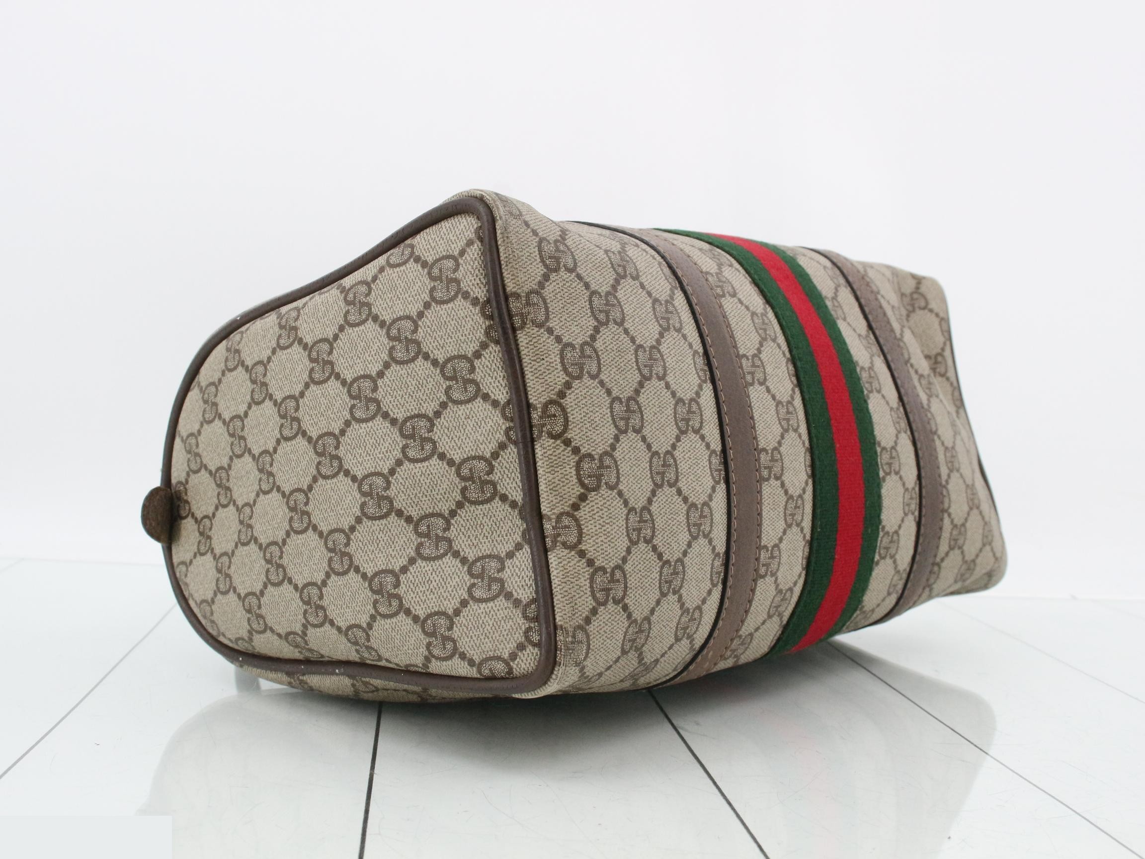 Vintage Gucci GG pattern handbag, Sherry line, mini Boston bag — view 5
