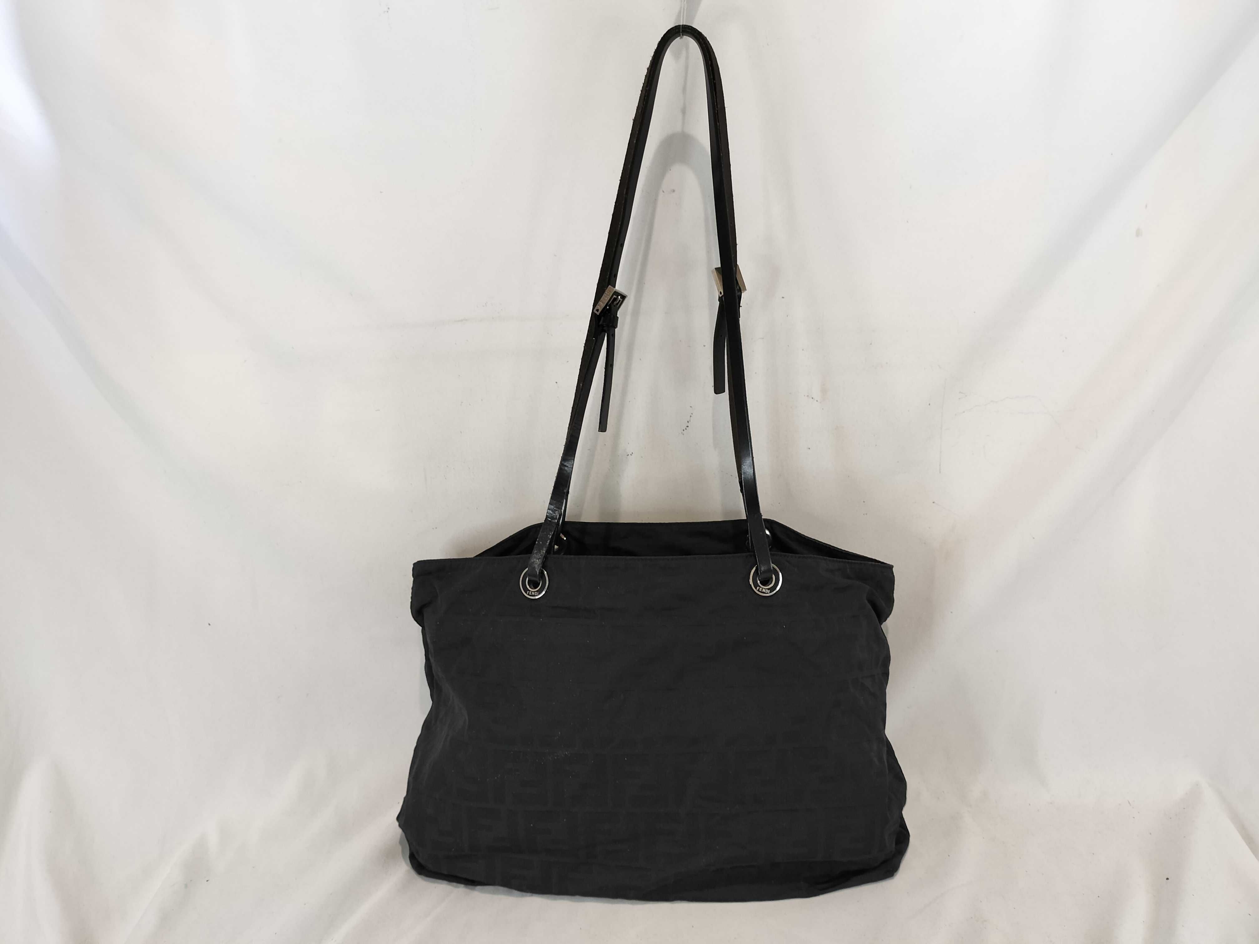 Zucca pattern tote bag, black handbag