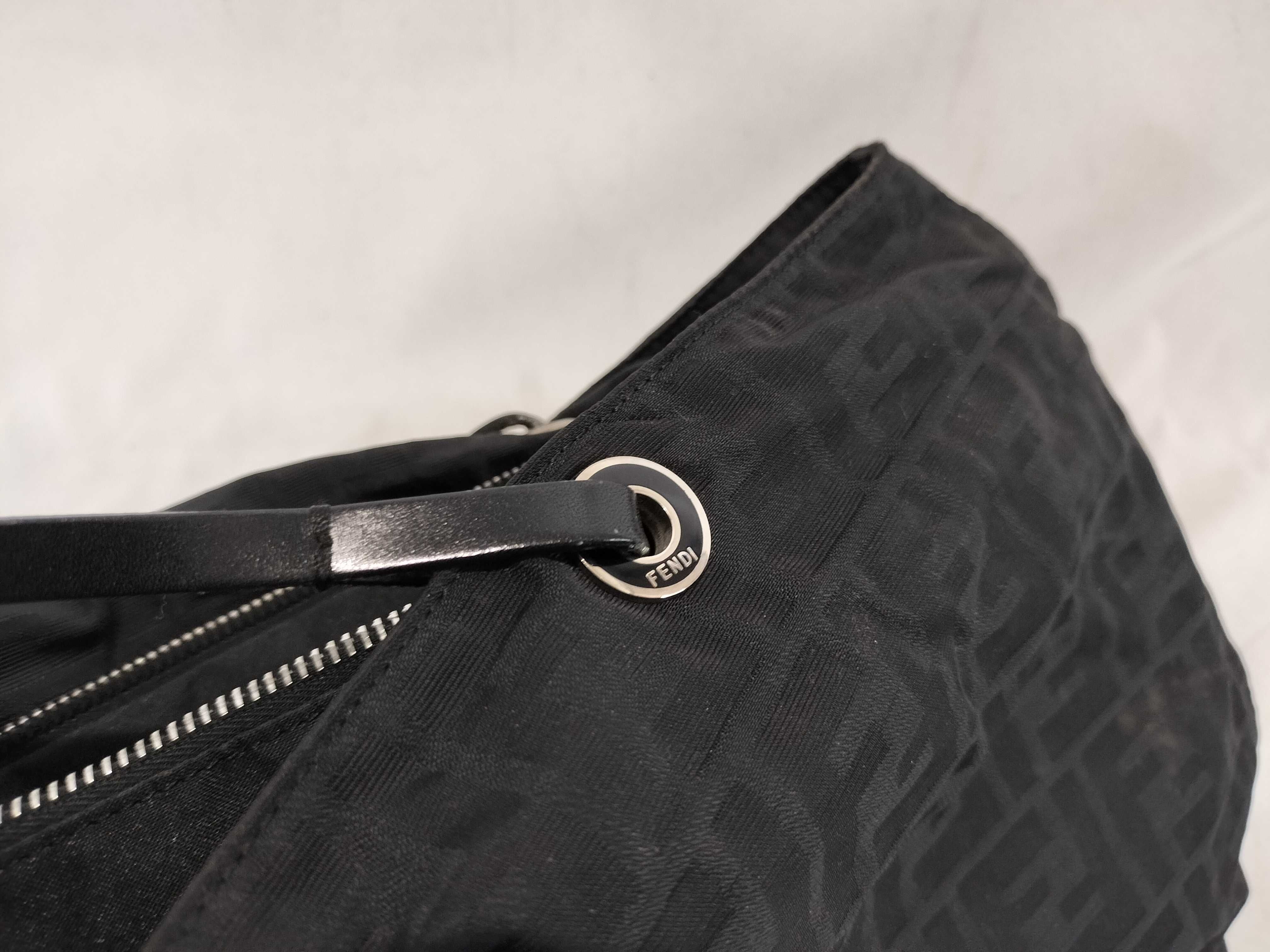 Zucca pattern tote bag, black handbag — view 12