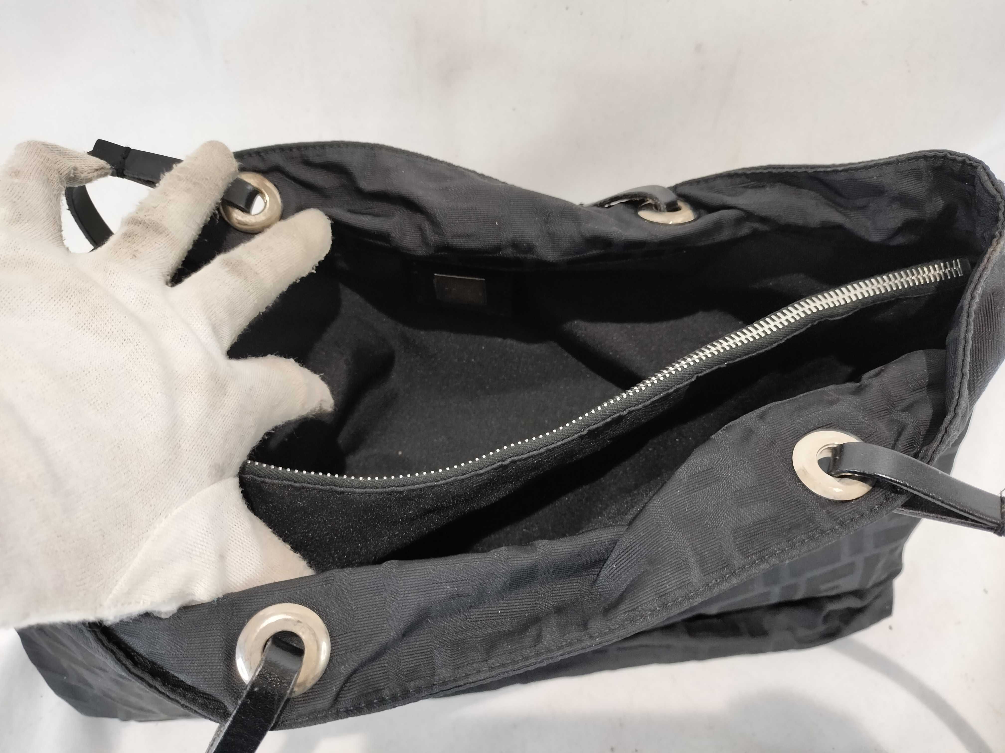 Zucca pattern tote bag, black handbag — view 8