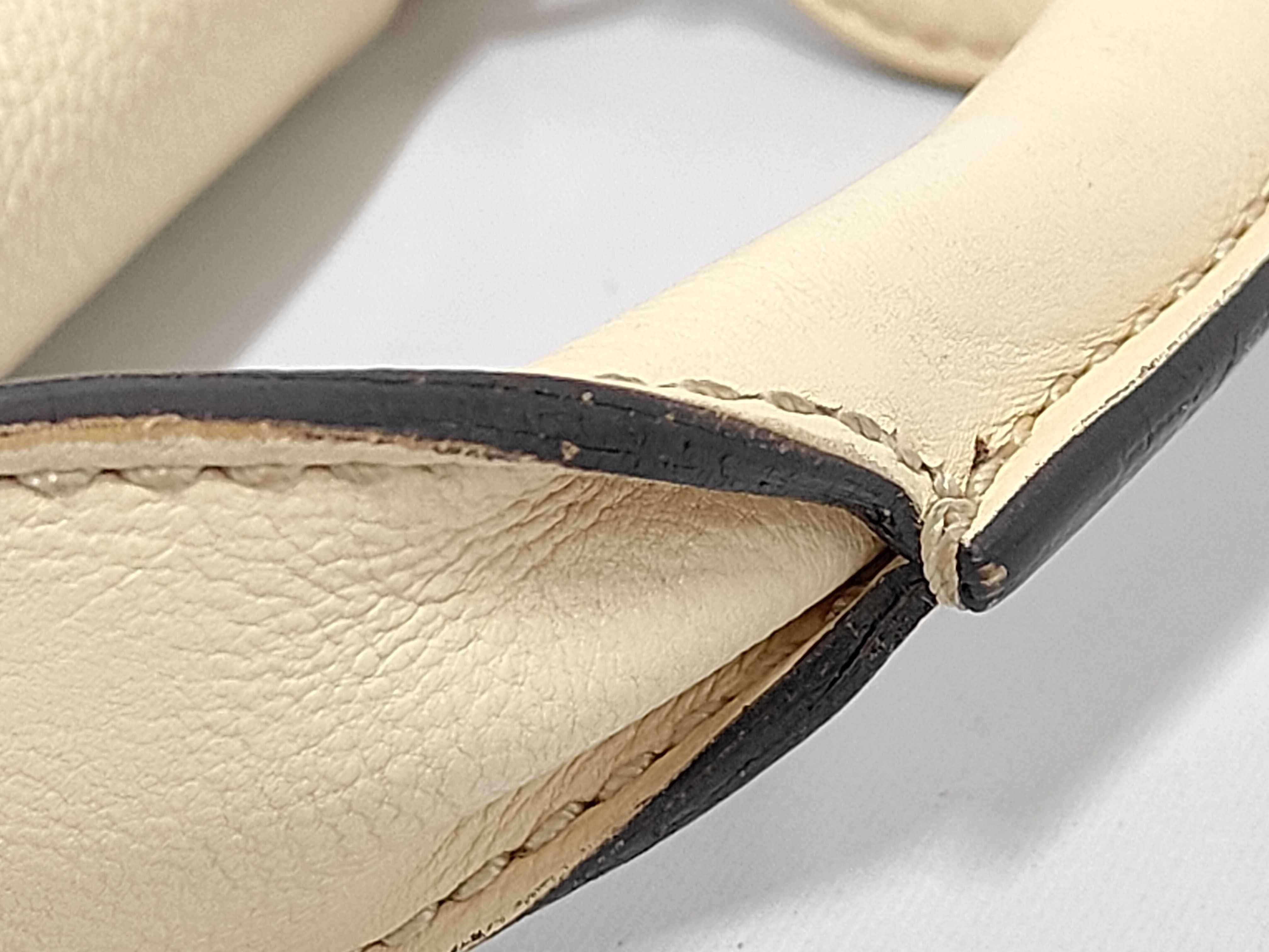 shoulder bag, turn-lock closure, beige. — view 7