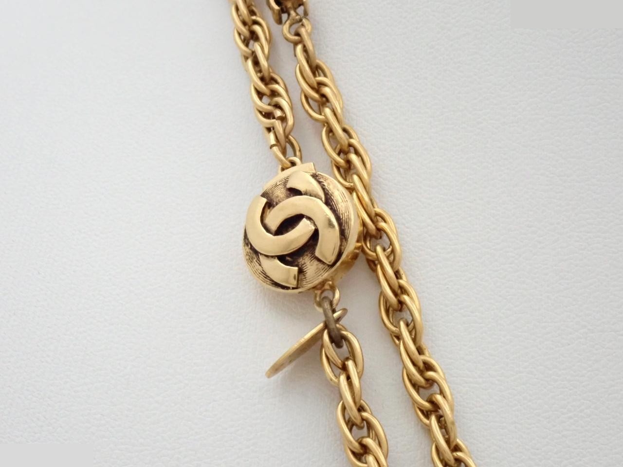 Faux pearl long necklace, chain approximately 180cm — view 2
