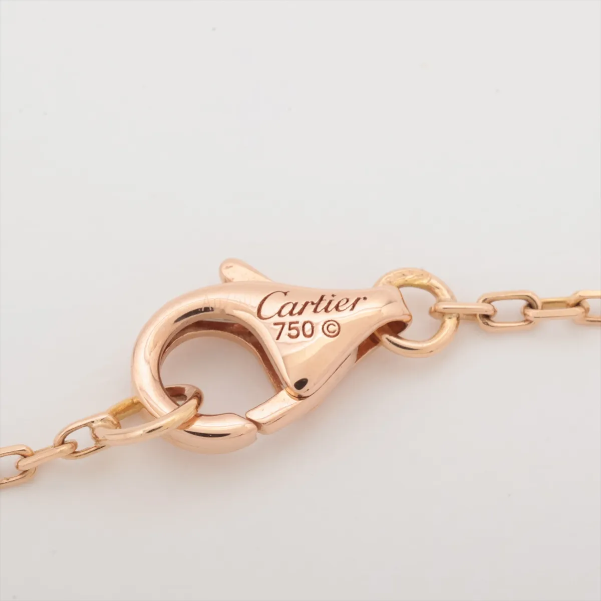 Trinity Pearl Necklace, 750 (Yellow Gold x Pink Gold x White Gold), 6.0g, Approx. 4.0mm-6.0mm, ZA8548, Waxed finish — view 4