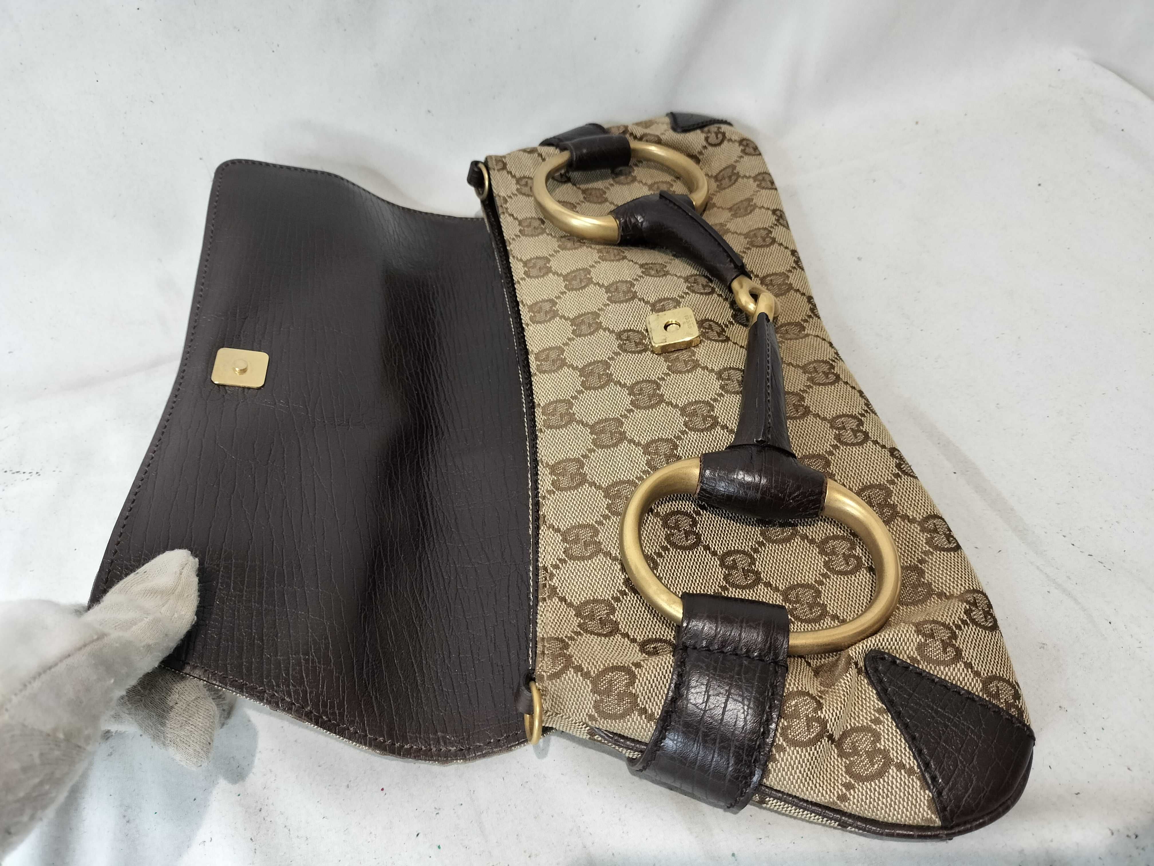 GG Canvas Horsebit Chain Shoulder Bag — view 5