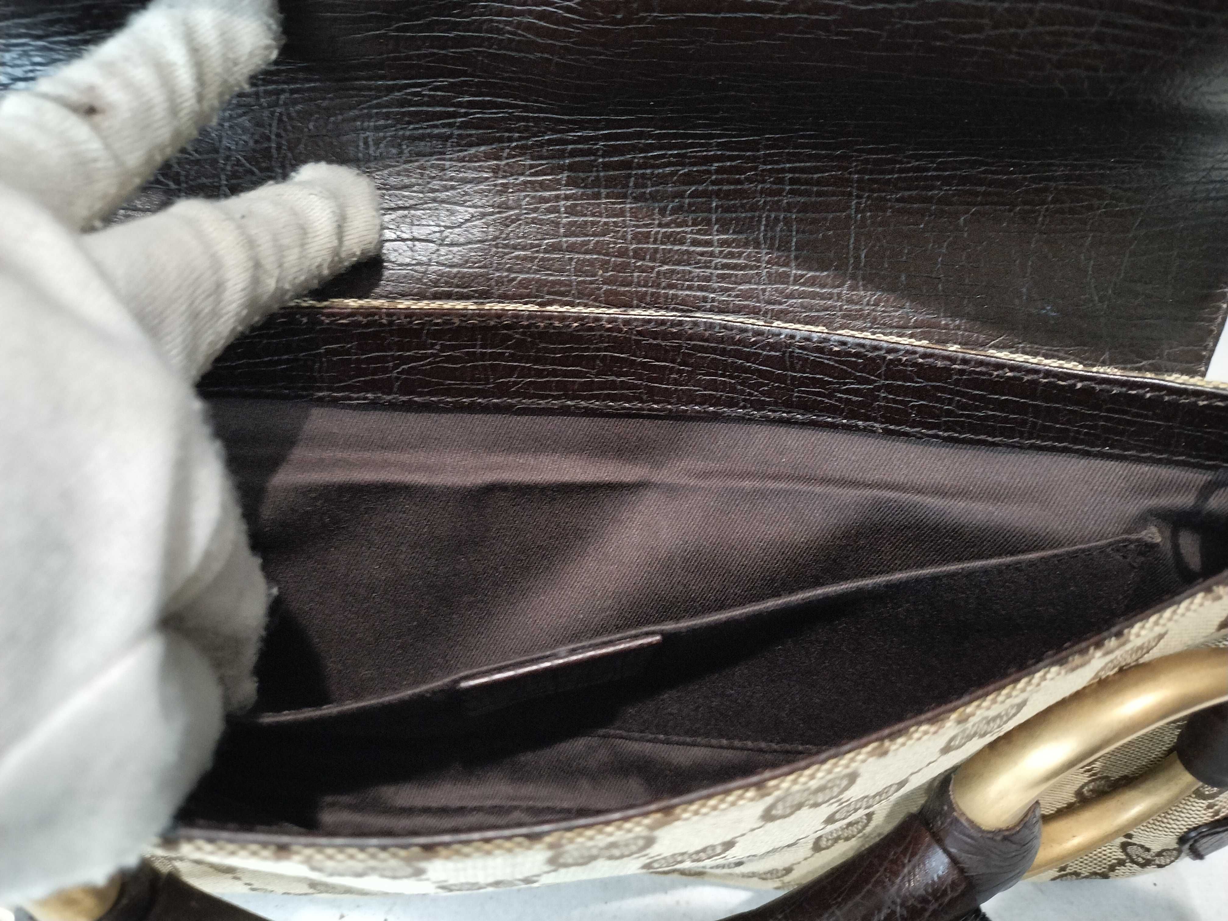GG Canvas Horsebit Chain Shoulder Bag — view 7