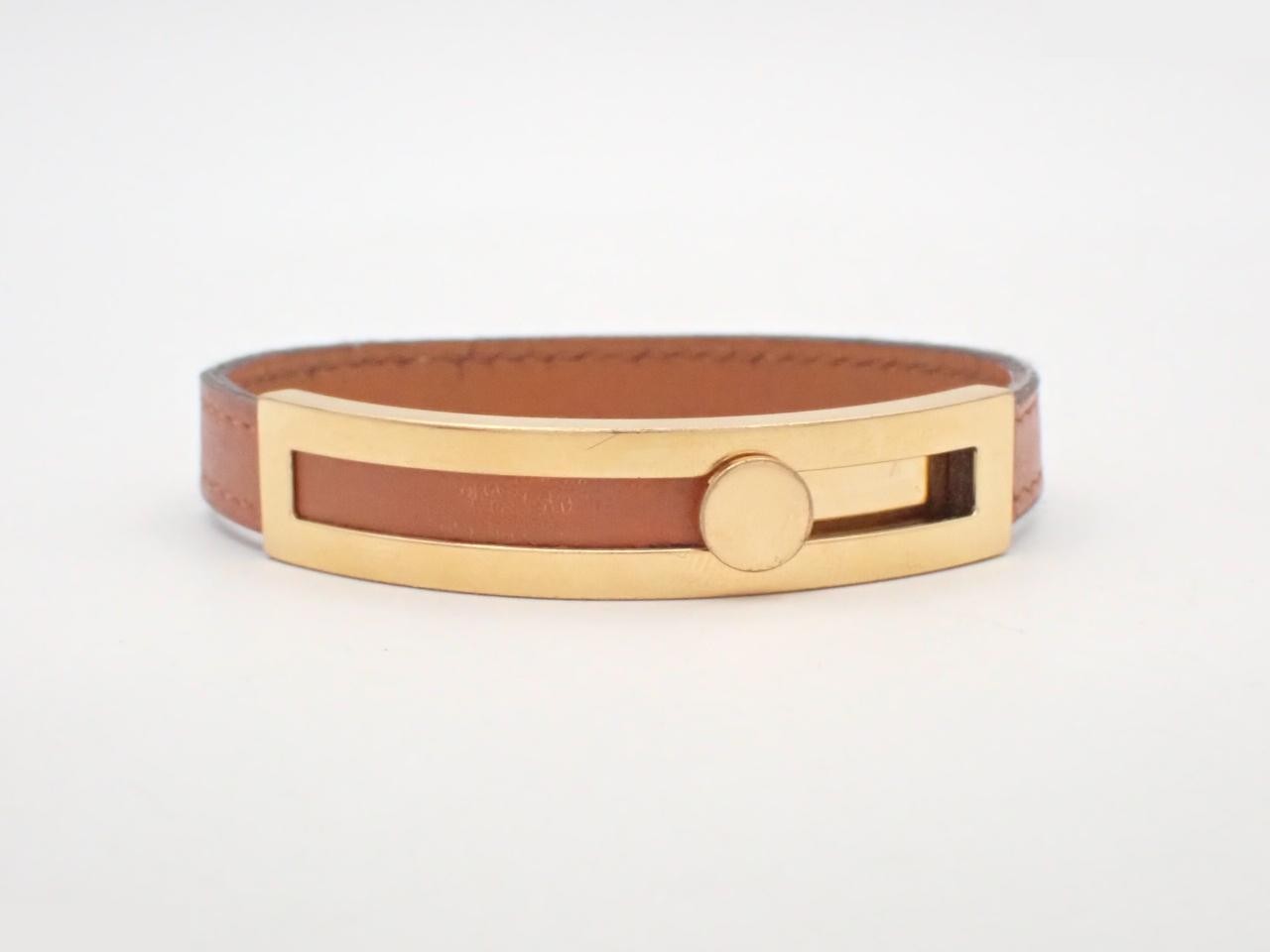 Puspus bracelet, gold/light brown, wrist circumference approximately 21cm