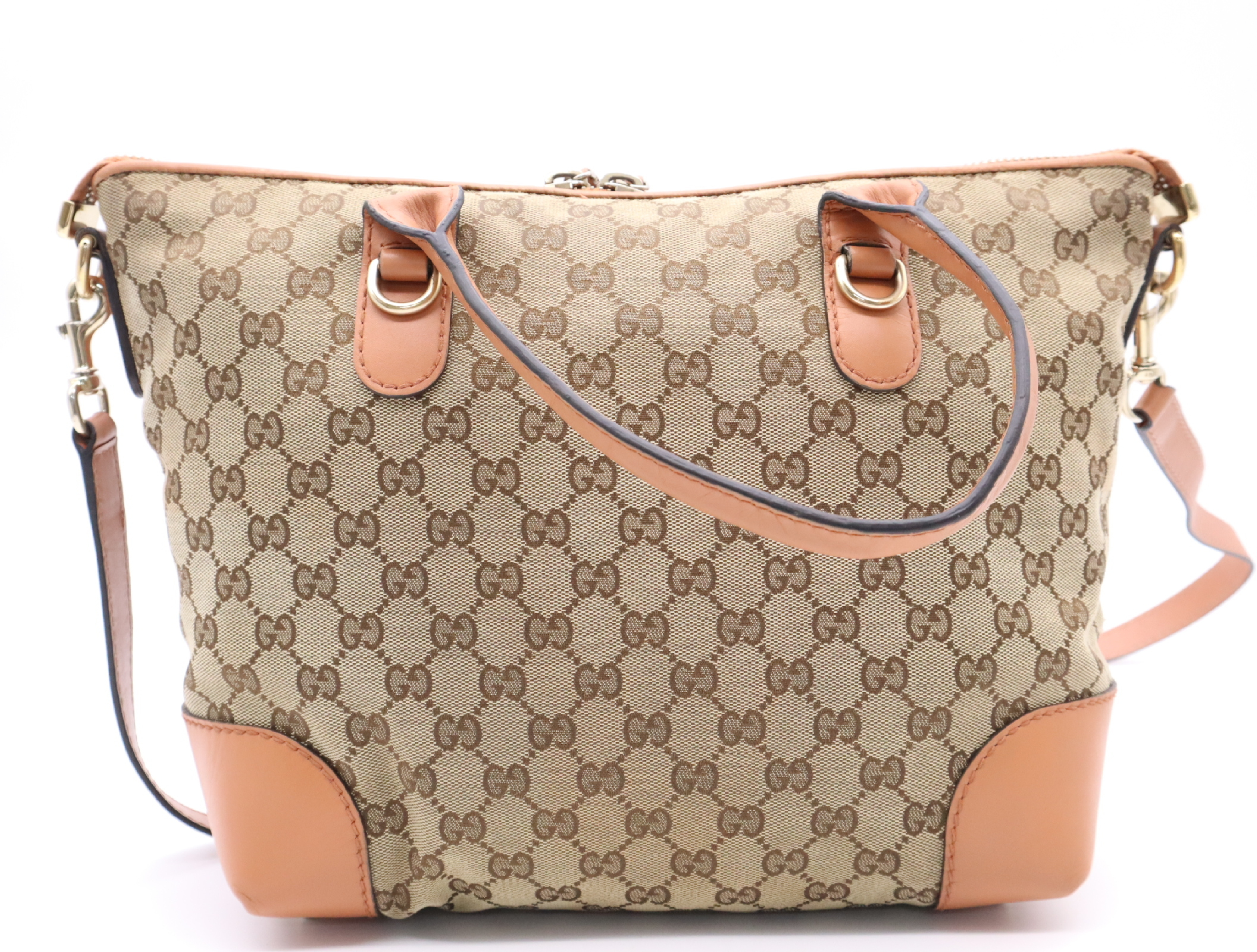 269957GG Canvas Heartbit 2-Way Tote Bag with Shoulder Strap (Handbag) — view 2