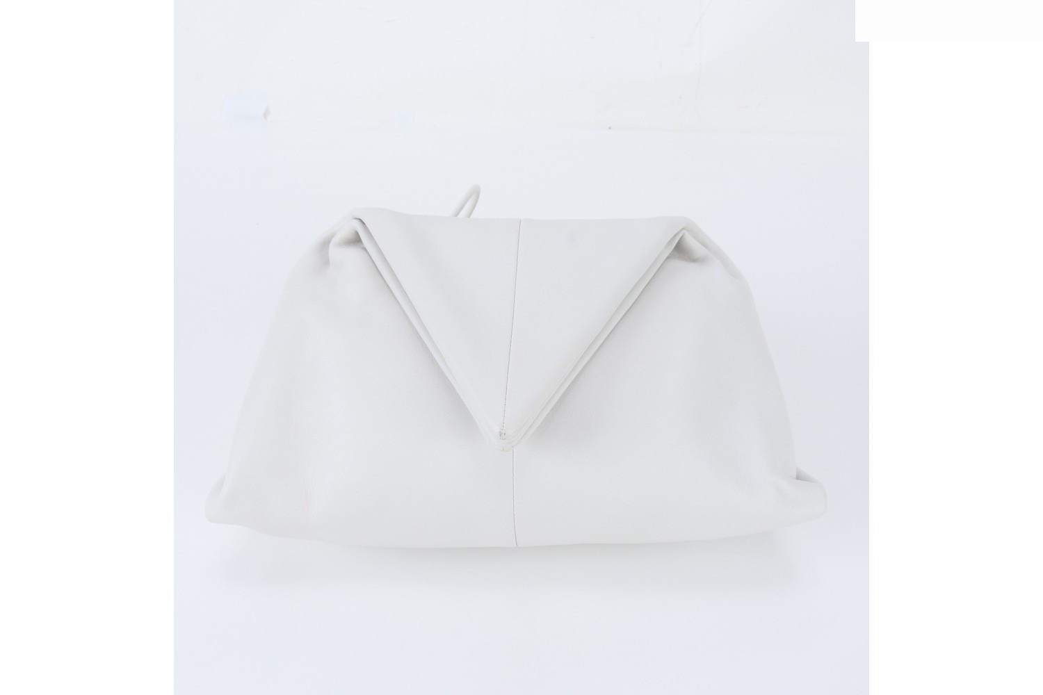 Triangle Leather Clutch Bag Handbag — view 2
