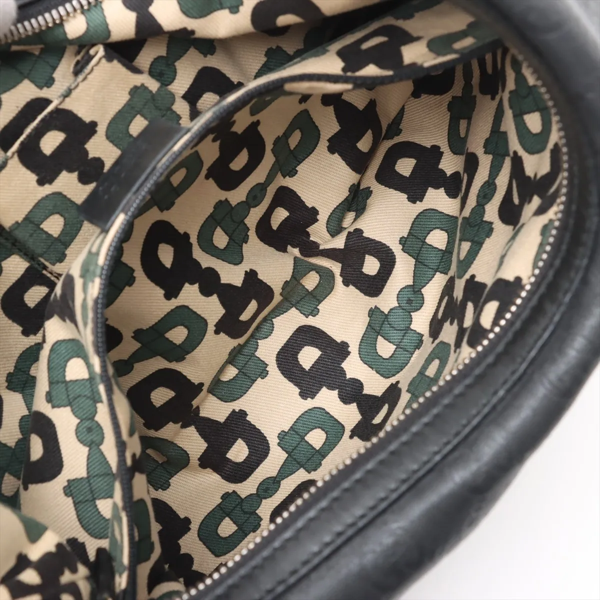 Guccisima leather shoulder bag black 162882 — view 8