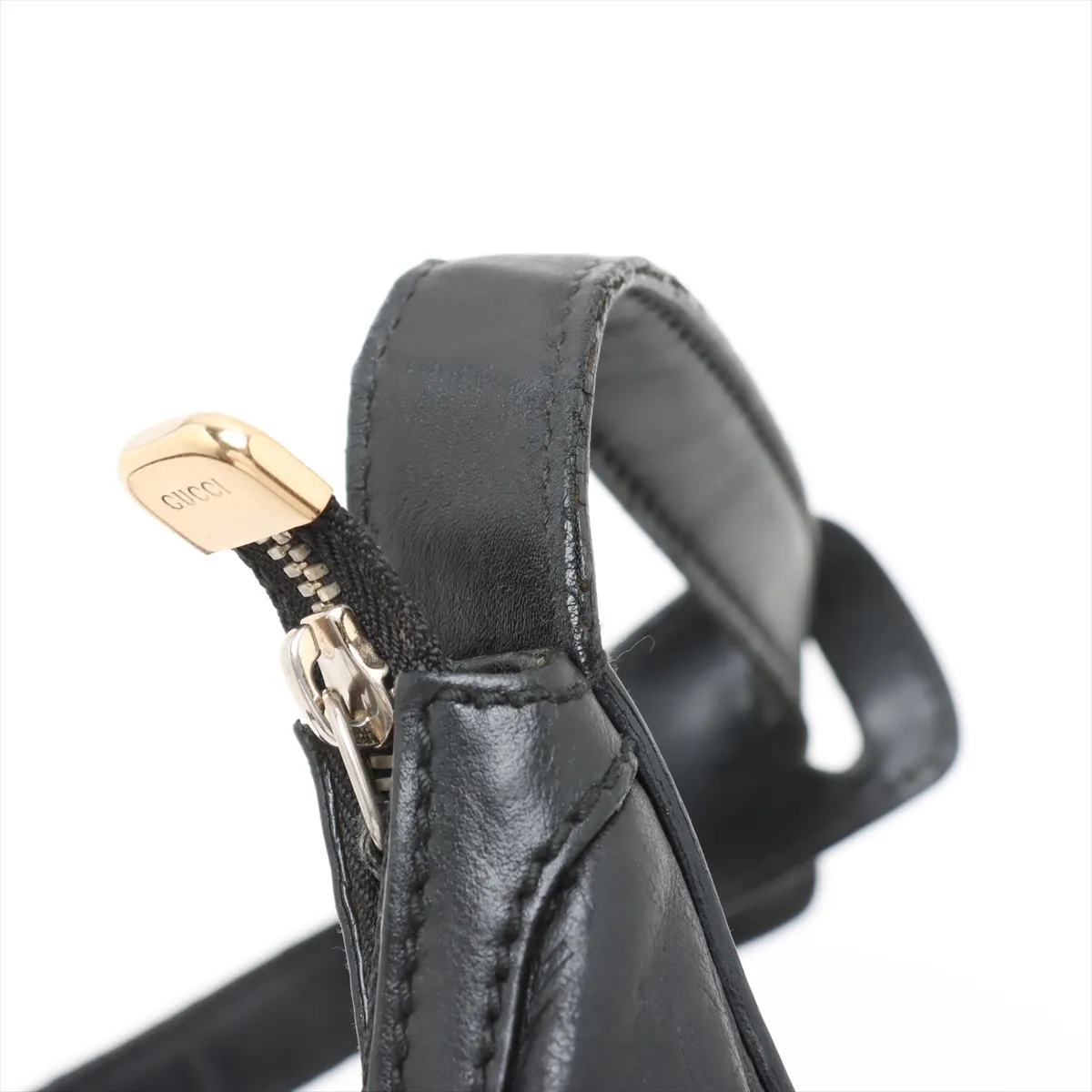 Guccisima leather shoulder bag black 162882 — view 10