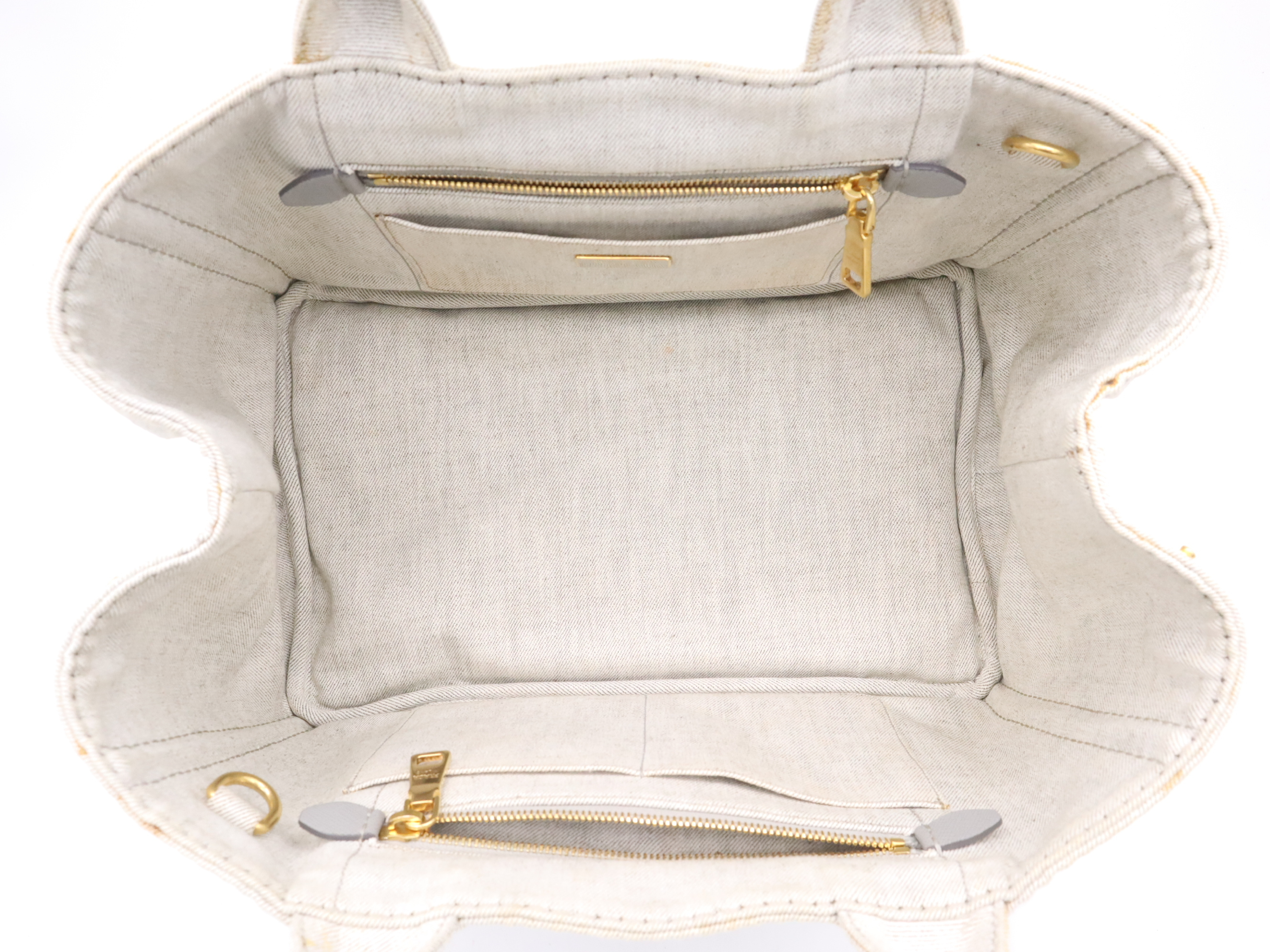 Denim Canapa Tote Bag with Shoulder Strap (Shoulder Bag) — view 11