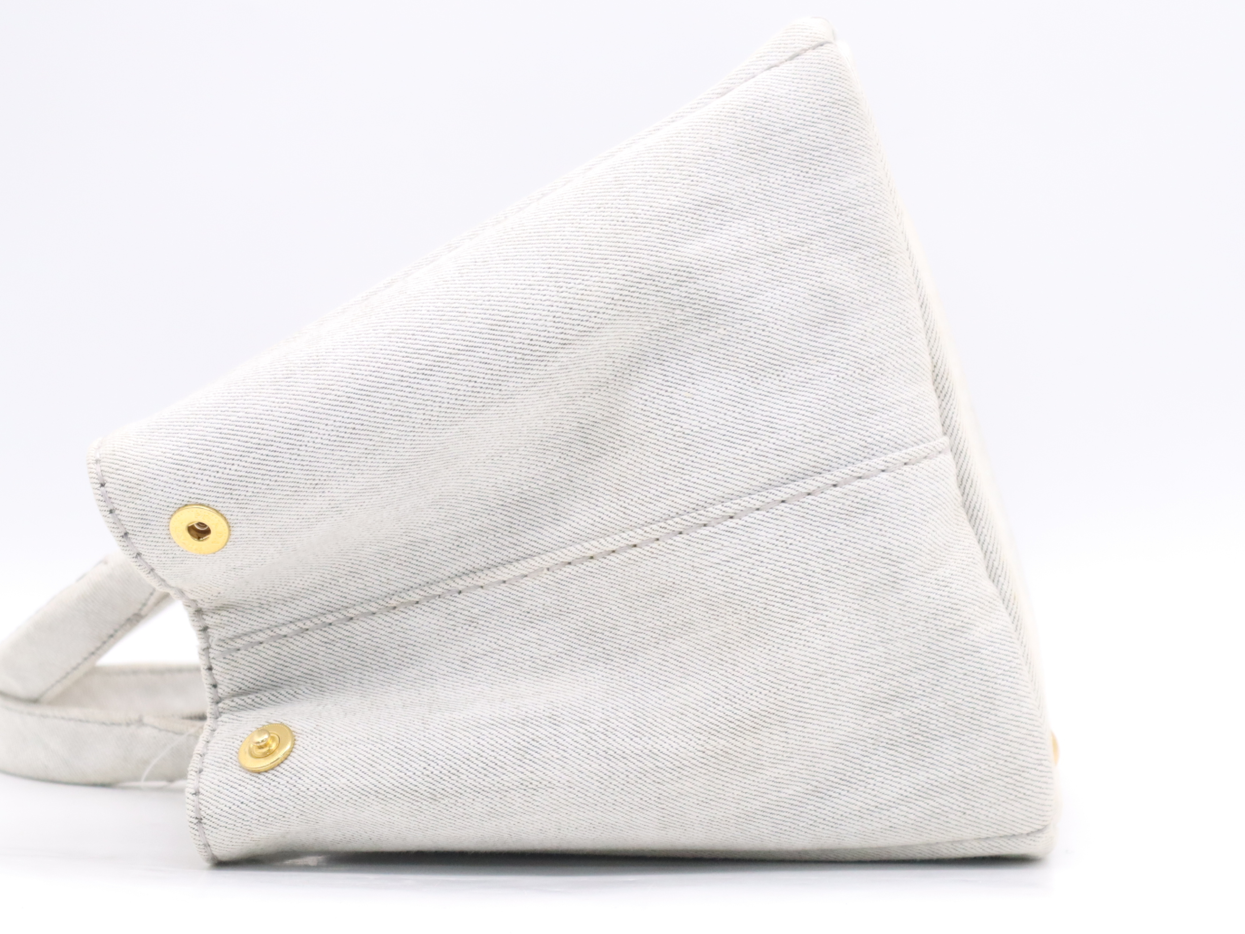 Denim Canapa Tote Bag with Shoulder Strap (Shoulder Bag) — view 3