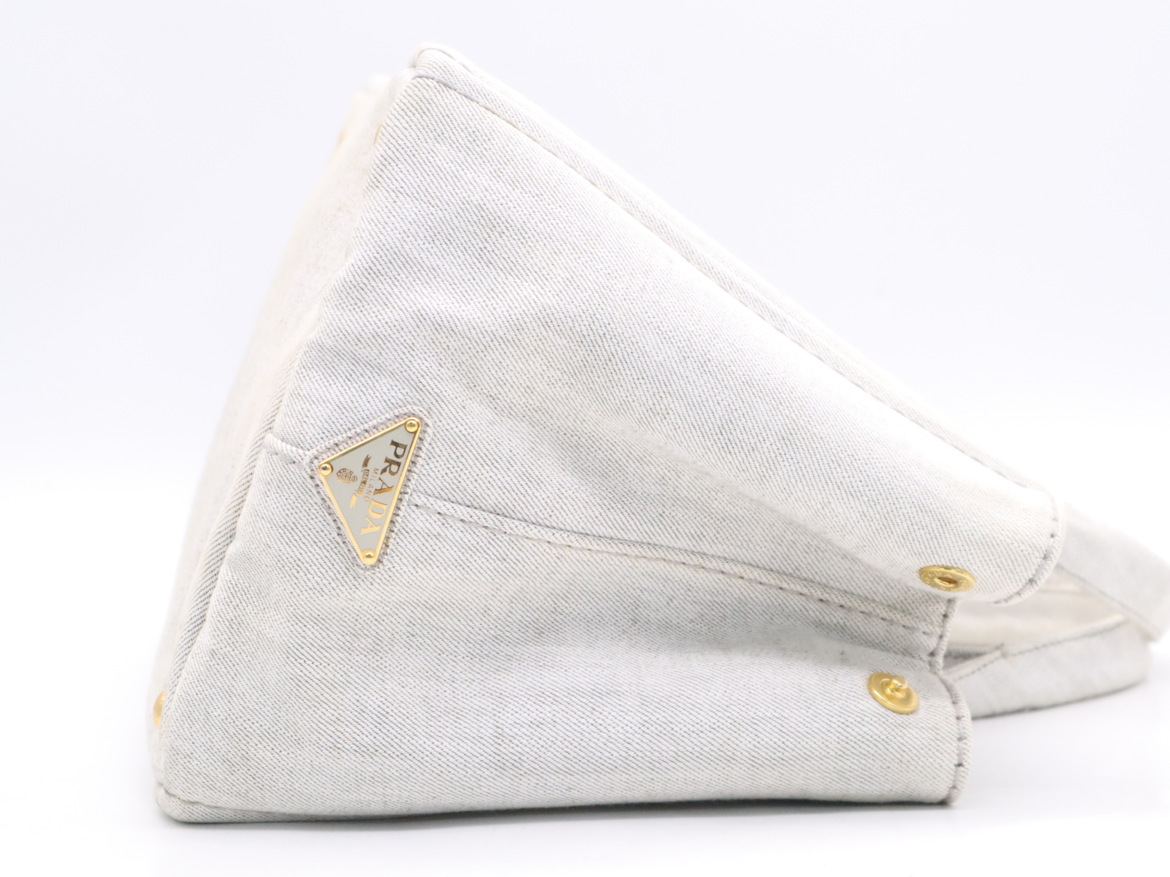 Denim Canapa Tote Bag with Shoulder Strap (Shoulder Bag) — view 5