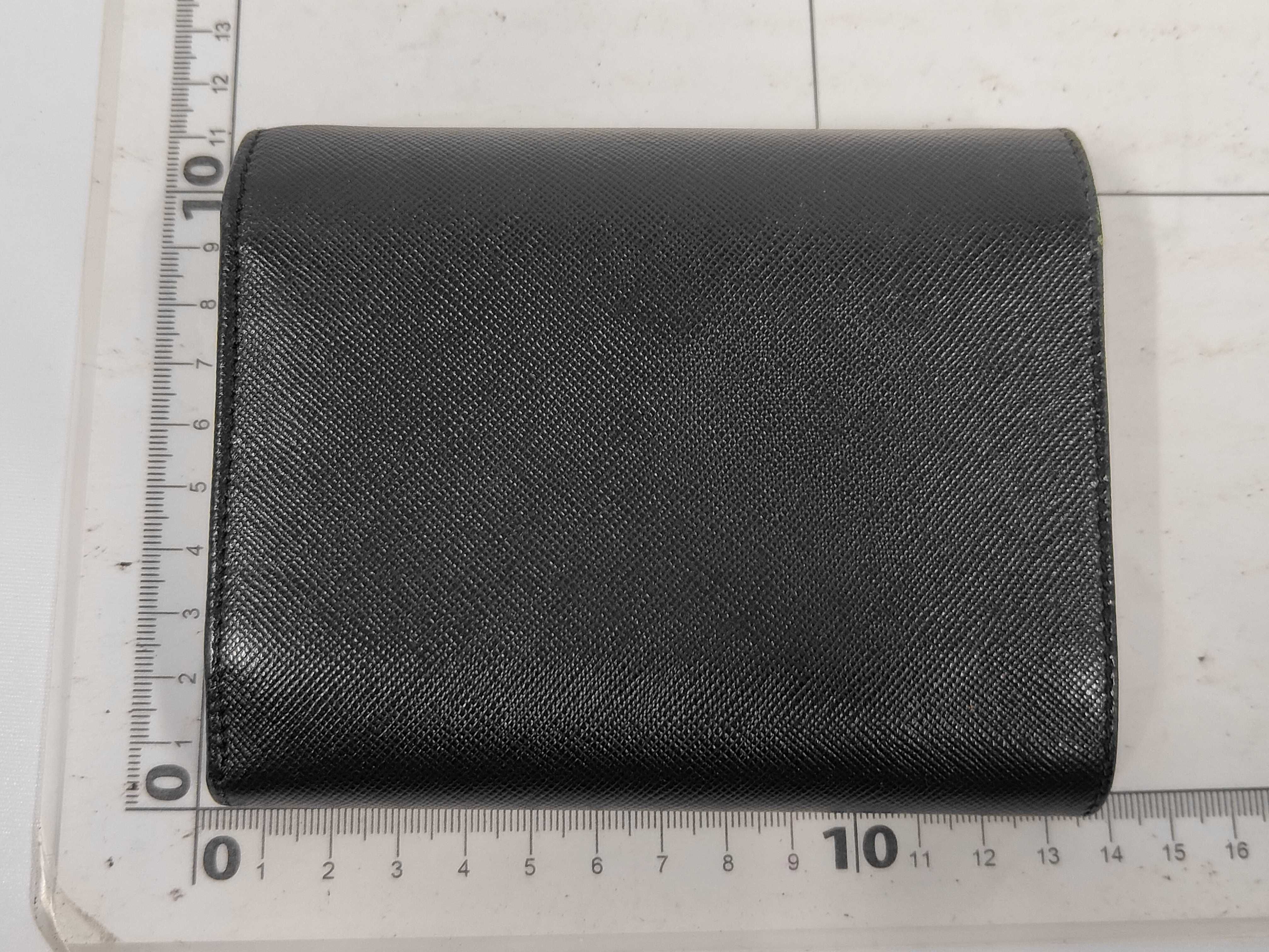 Black Saffiano Tri-fold Wallet — view 2