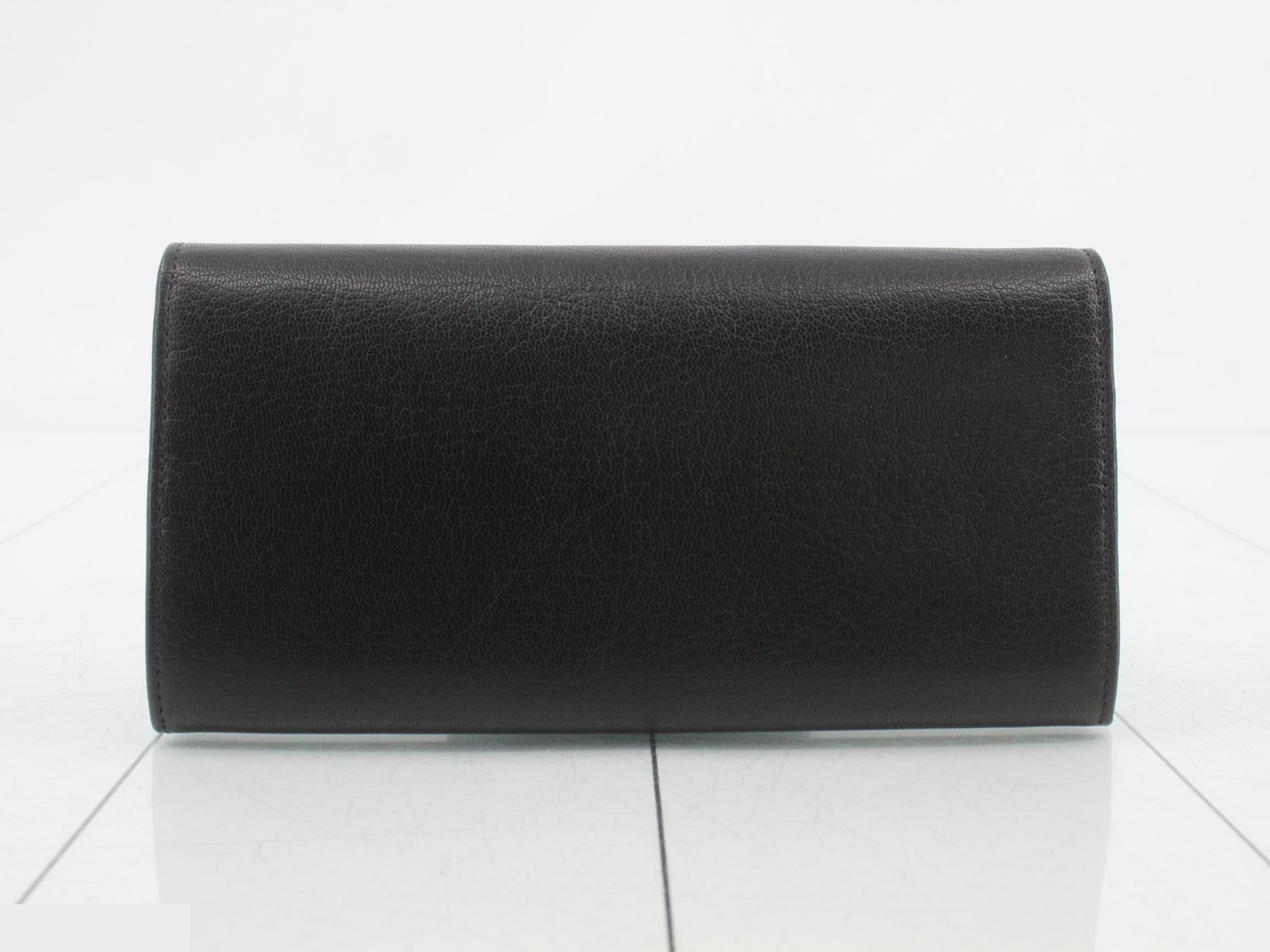 Love Series Leather Long Wallet, Black, Unused, Stored Item, Box, Dust Bag, Warranty — view 2