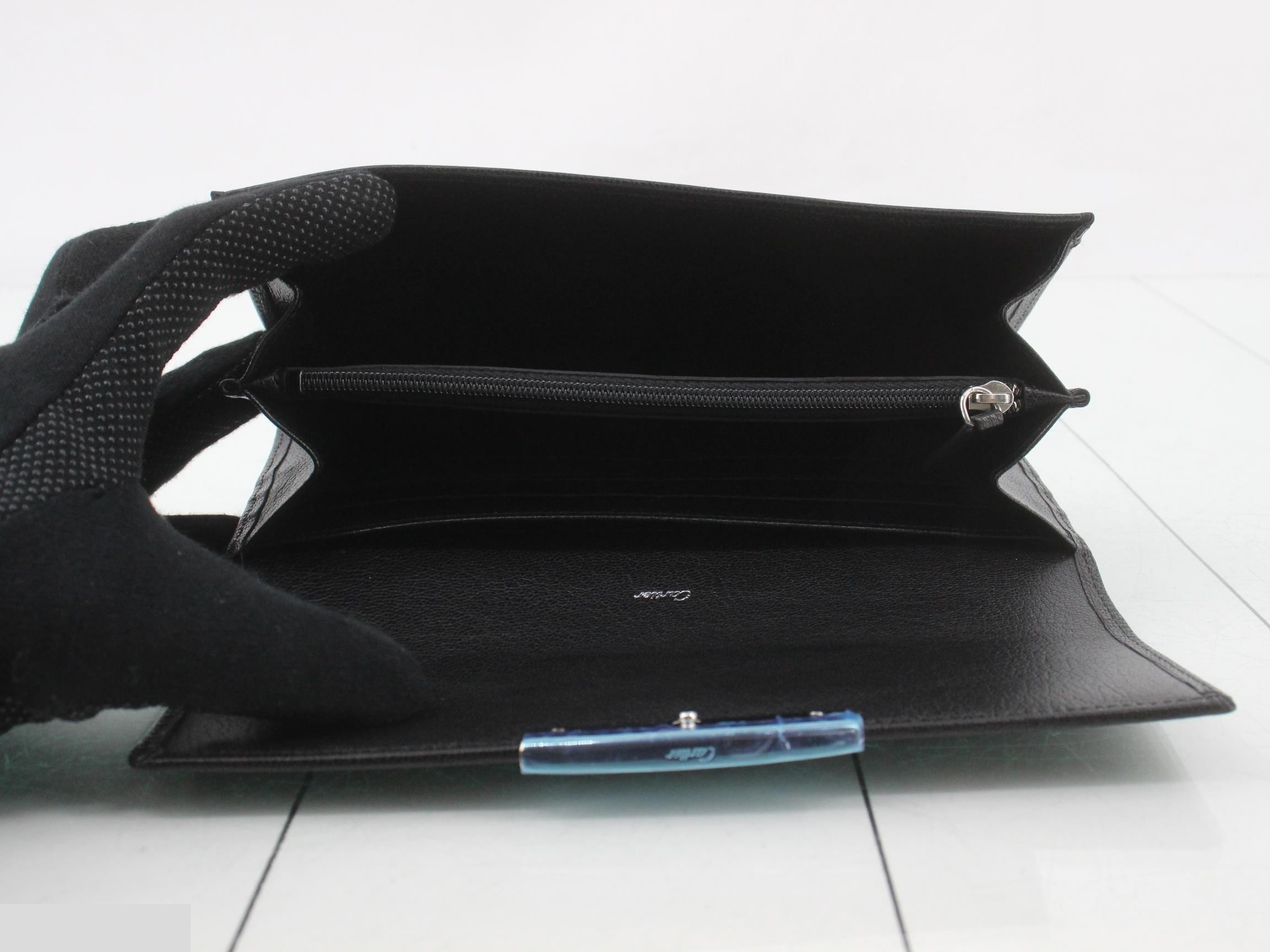 Love Series Leather Long Wallet, Black, Unused, Stored Item, Box, Dust Bag, Warranty — view 4