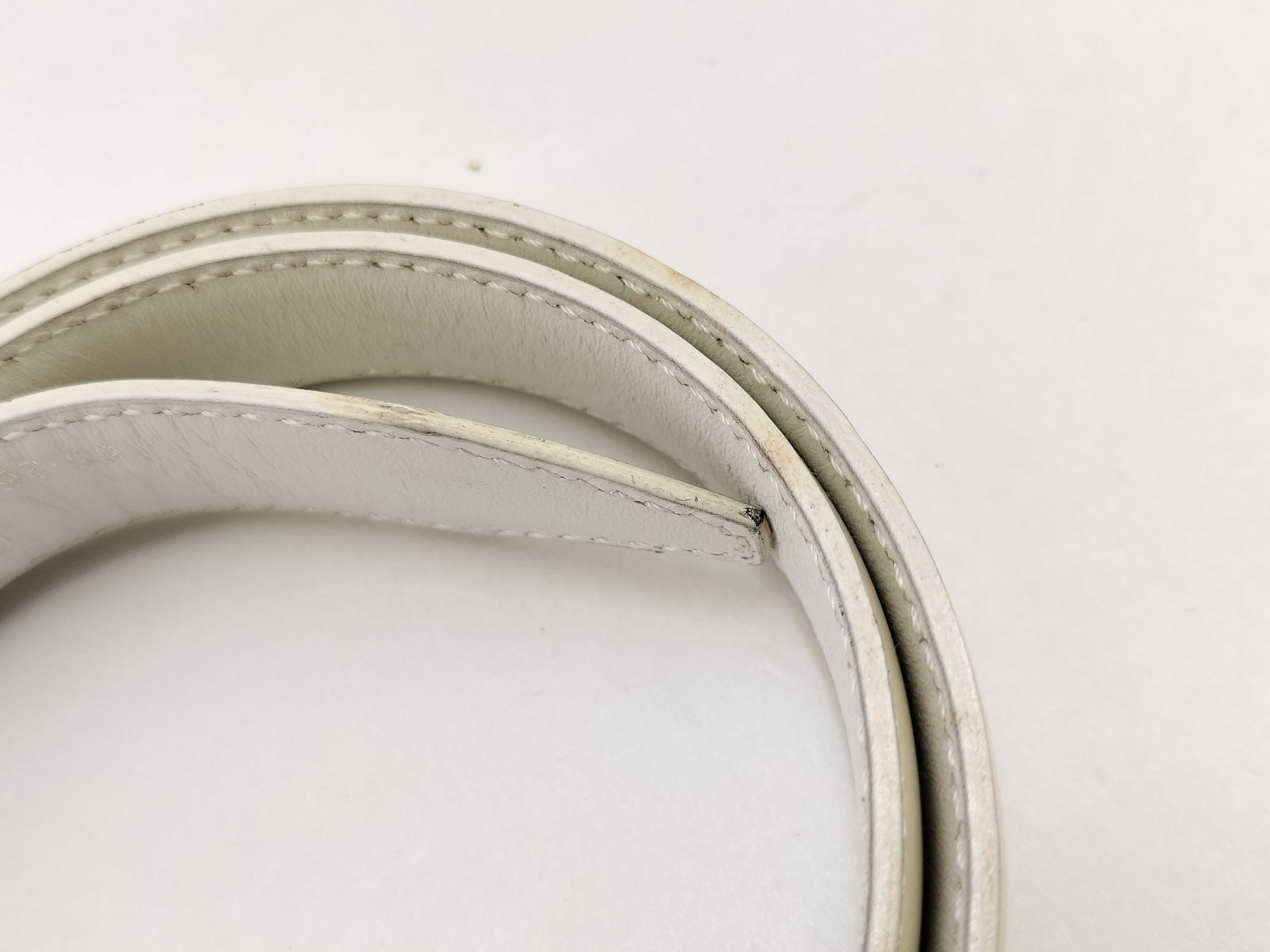 belt, enamel white belt — view 9
