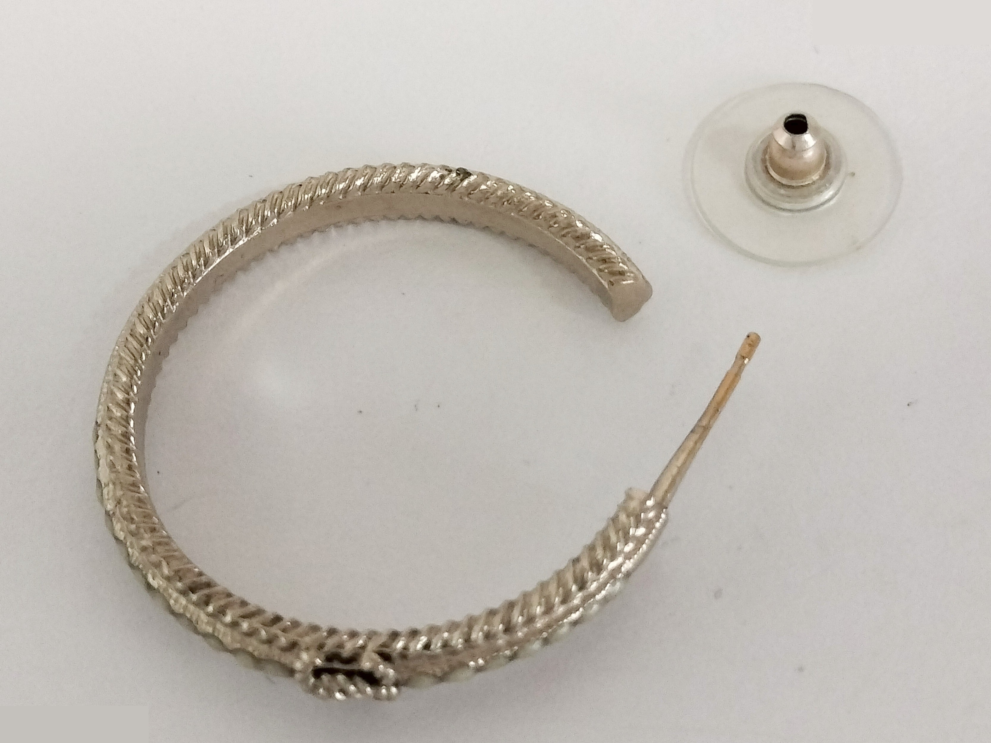 Coco gold earrings one side — view 2