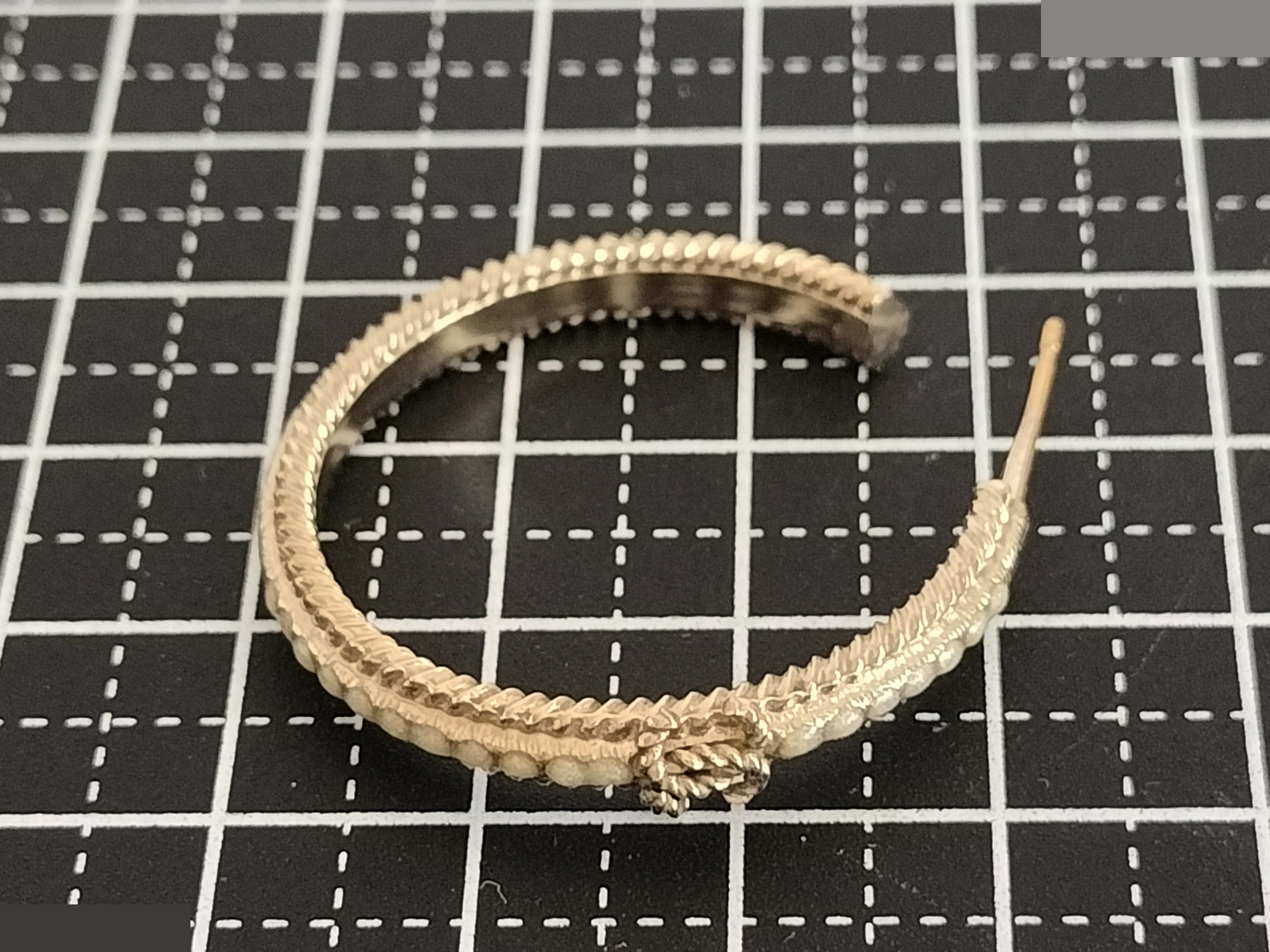 Coco gold earrings one side — view 9
