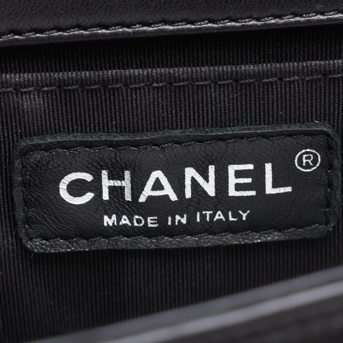Boy Chanel 20 Small Lambskin Chain Shoulder Bag, Black with Gunmetal Hardware, 23210992, Serial Number 23, A67085 — view 9